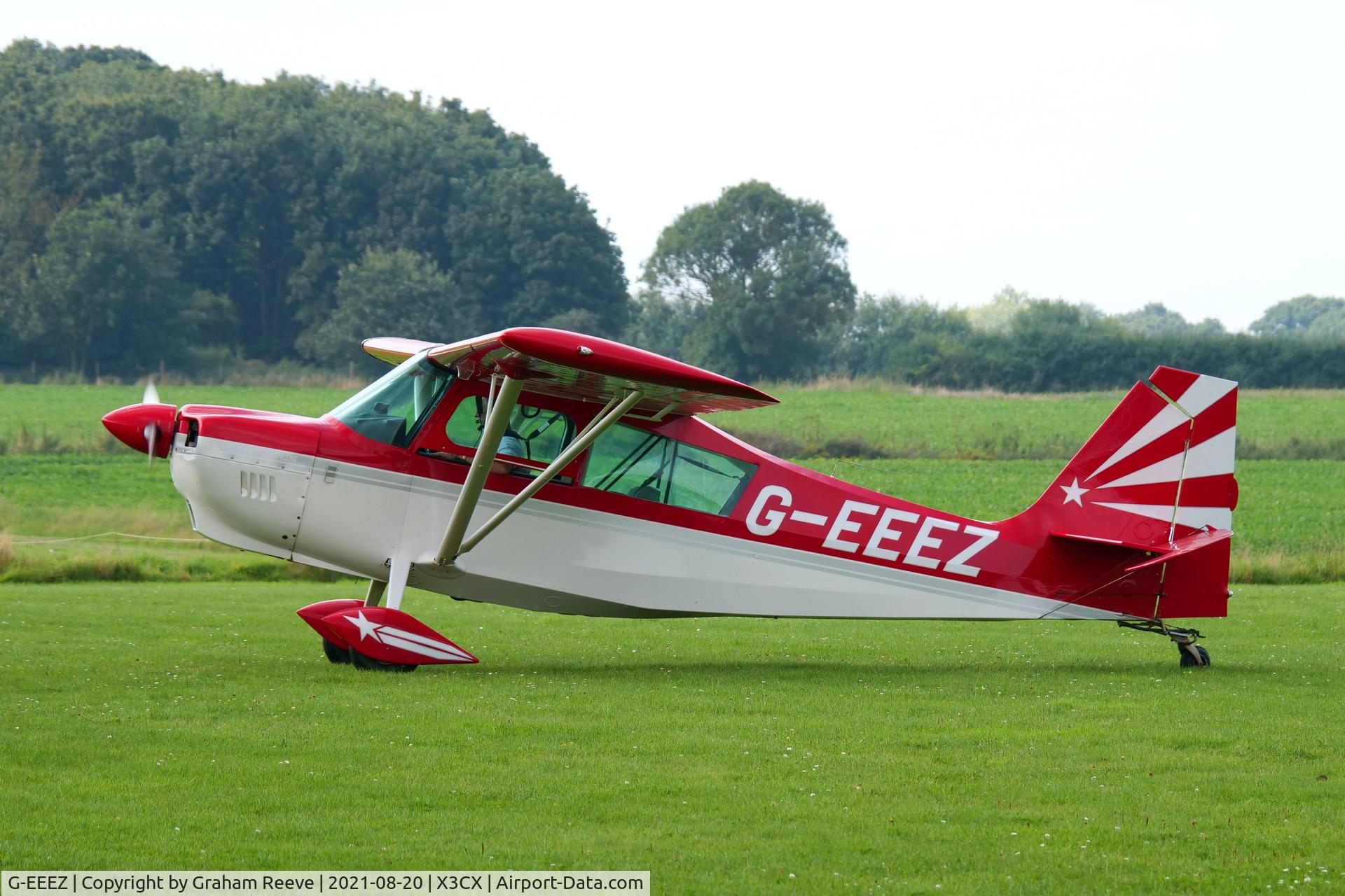 G-EEEZ, 2007 American Champion 8KCAB Super Decathlon C/N 1034-2007, Just landed at Northrepps.
