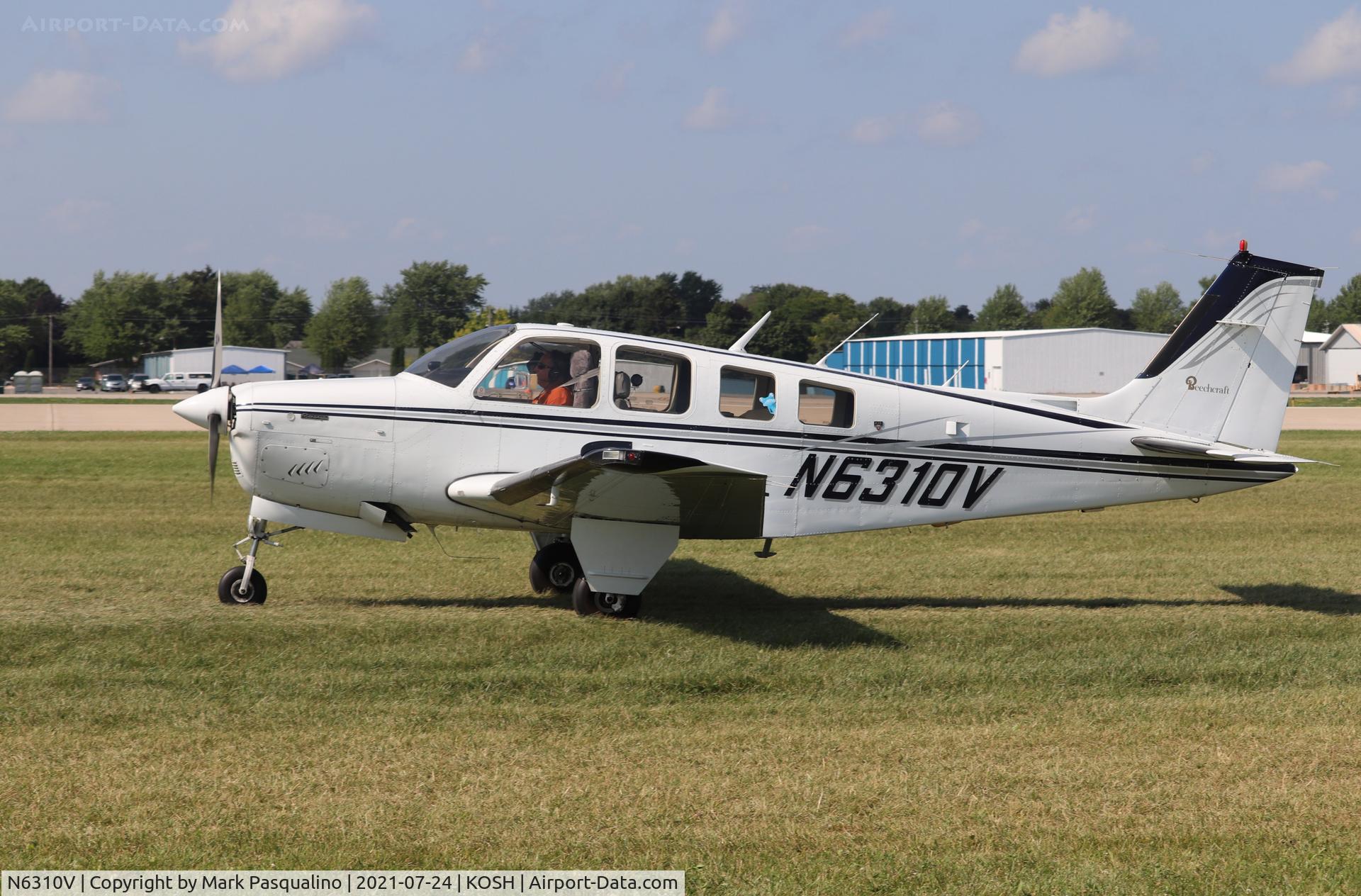 N6310V, 1982 Beech A36 Bonanza 36 C/N E-2021, Beech A36