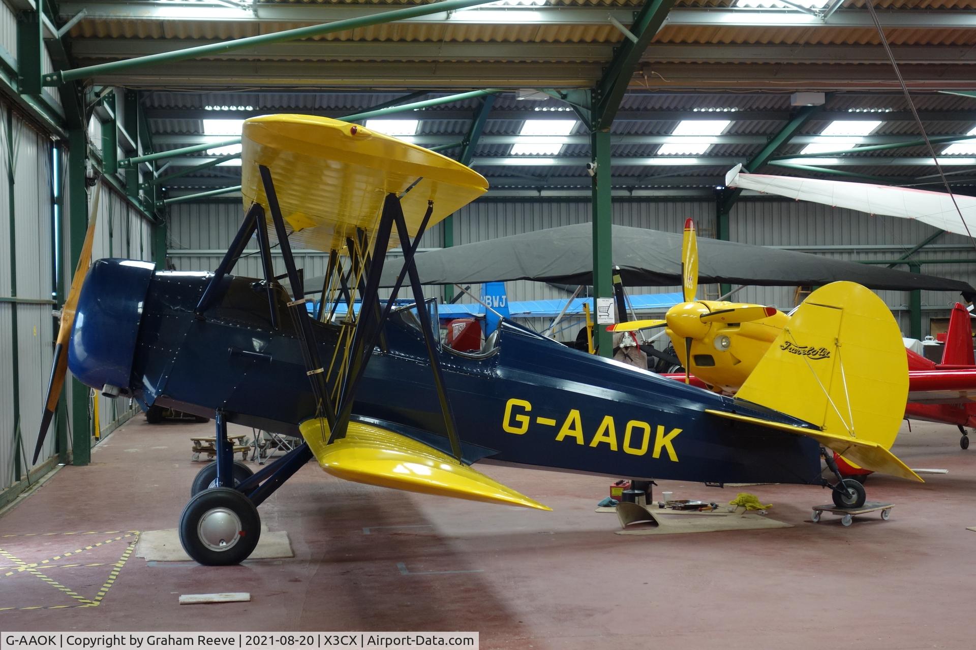 G-AAOK, 1929 Curtiss-Wright Travel Air 12Q C/N 2026, Parked at Northrepps.