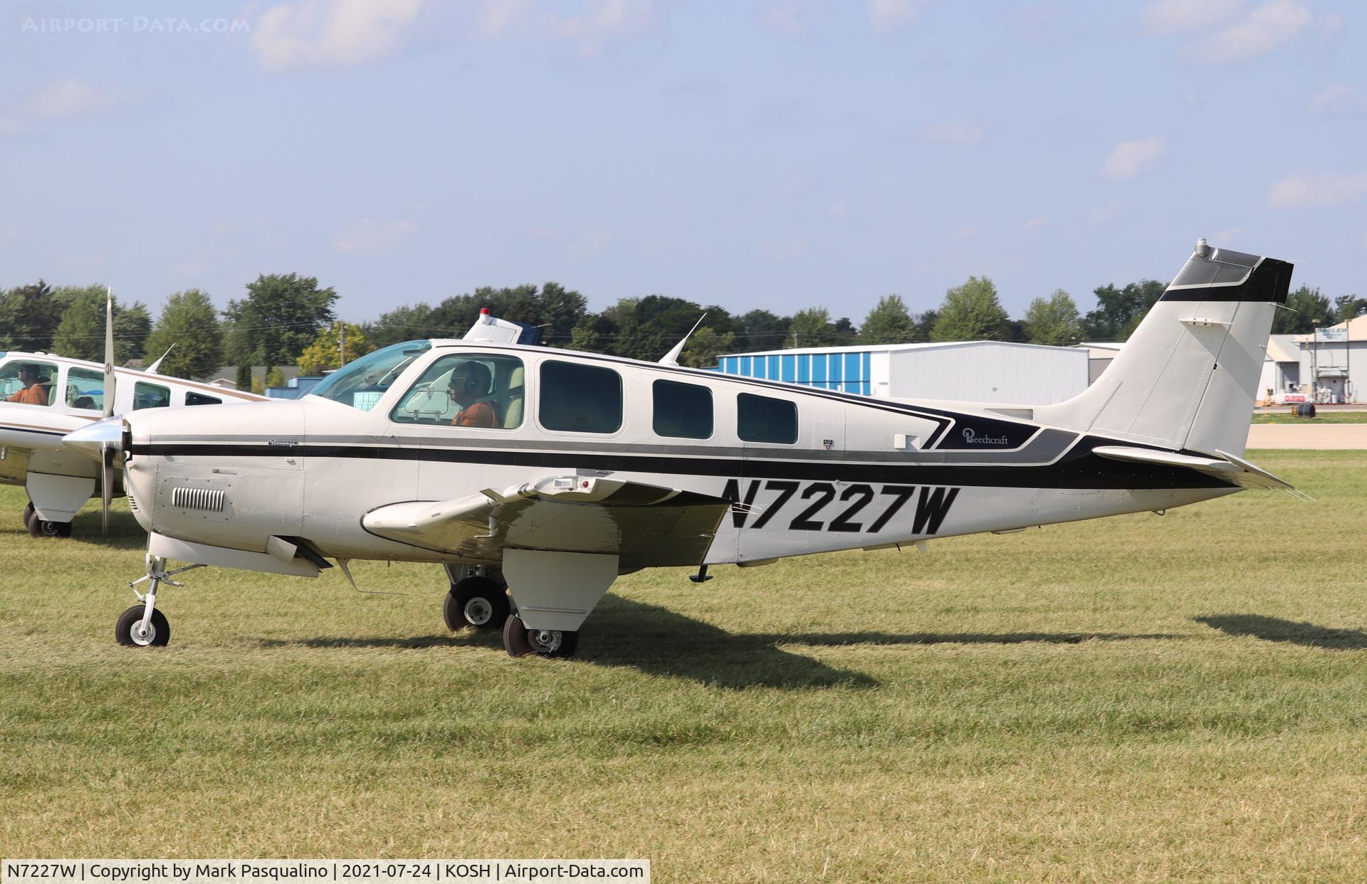 N7227W, 1985 Beech A36 Bonanza 36 C/N E-2232, Beech A36