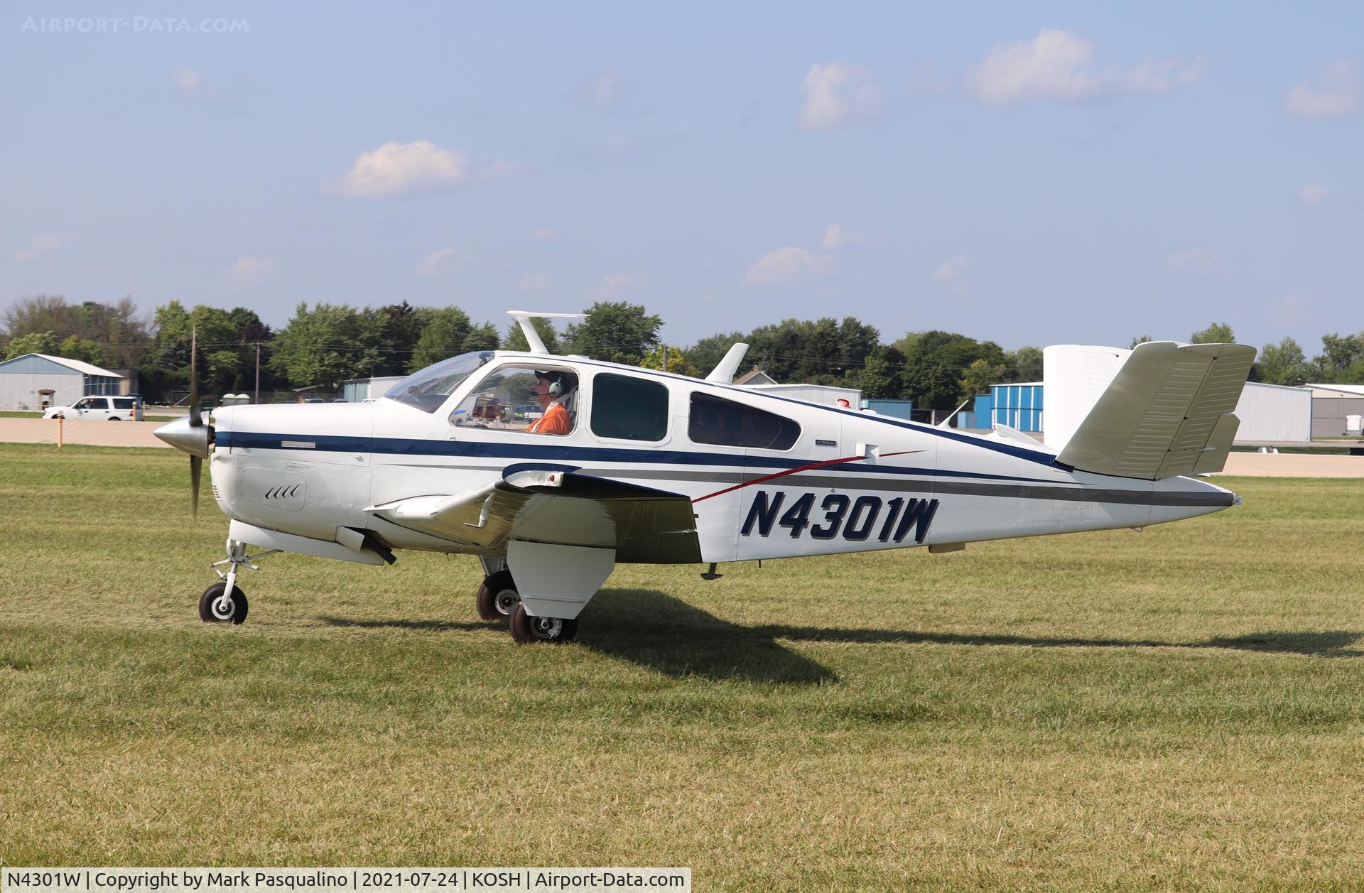 N4301W, 1974 Beech V35B Bonanza C/N D-9578, Beech V35B