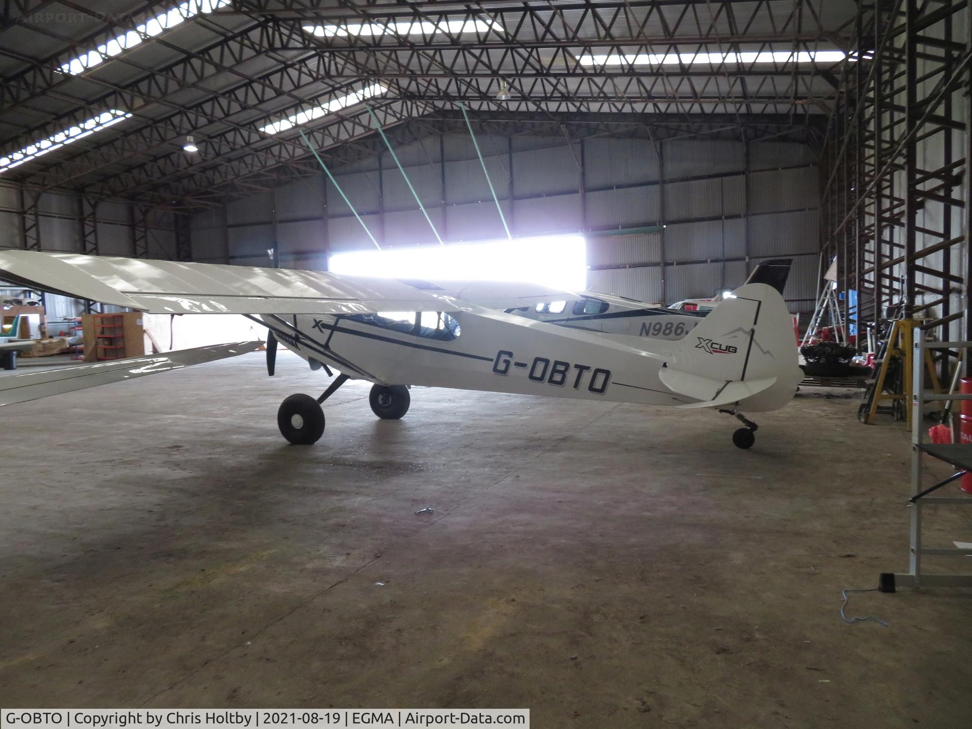 G-OBTO, 2020 Cub Crafters CC19-180 C/N CC19-0050, OIn the main hangar at Fowlmere Airfield, Cambridgeshire