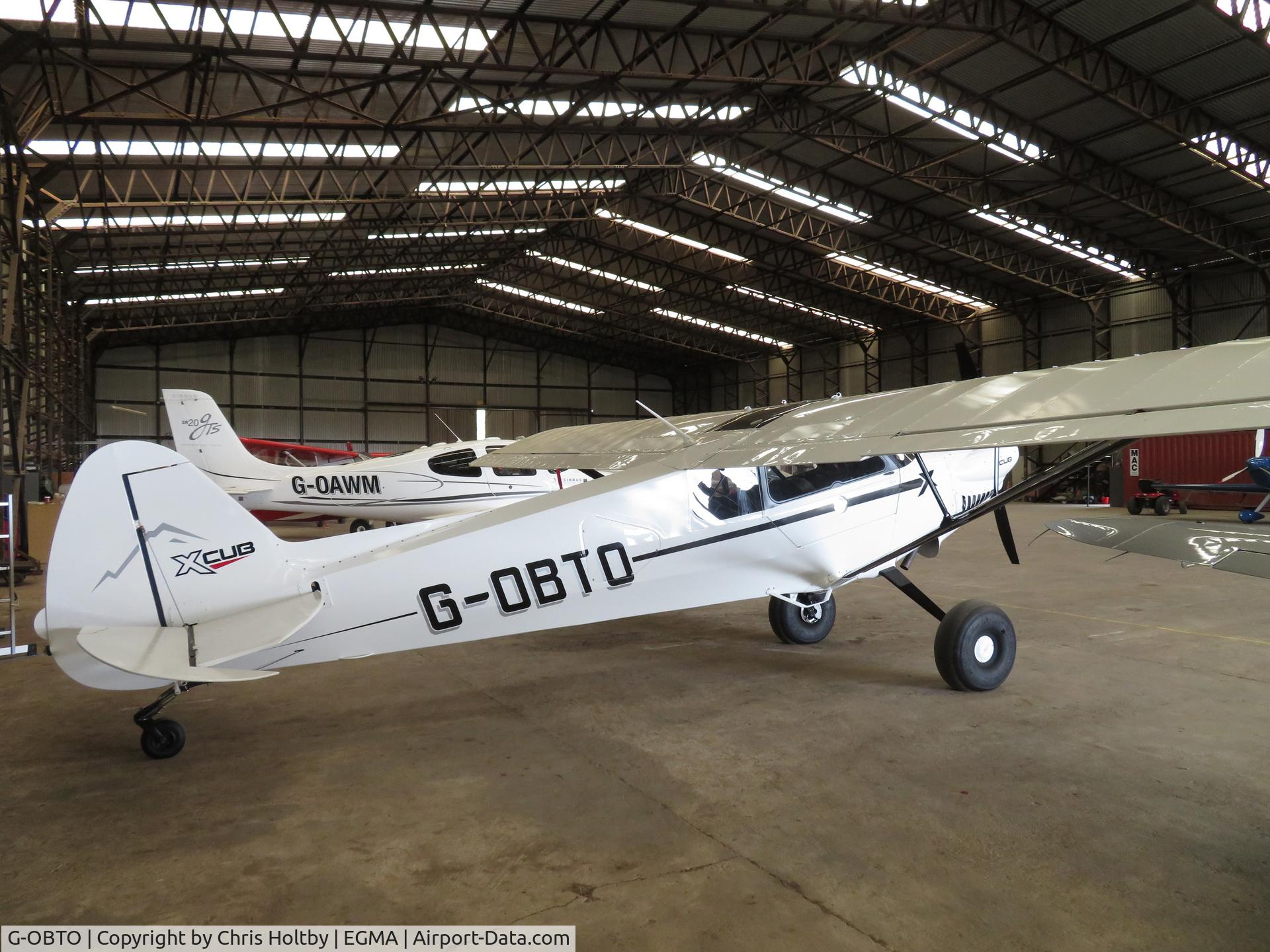 G-OBTO, 2020 Cub Crafters CC19-180 C/N CC19-0050, Europe's first CubCrafters XCub in the hangar at Fowlmere