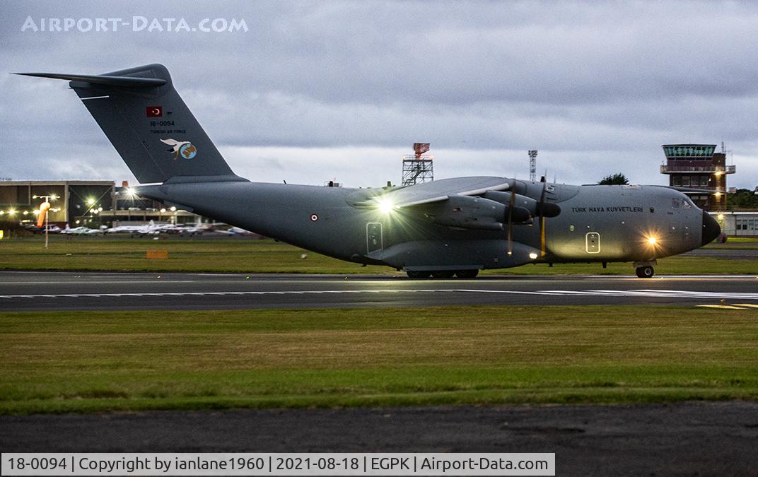18-0094, Airbus A400M Atlas C/N 094, Early morning at Prestwick