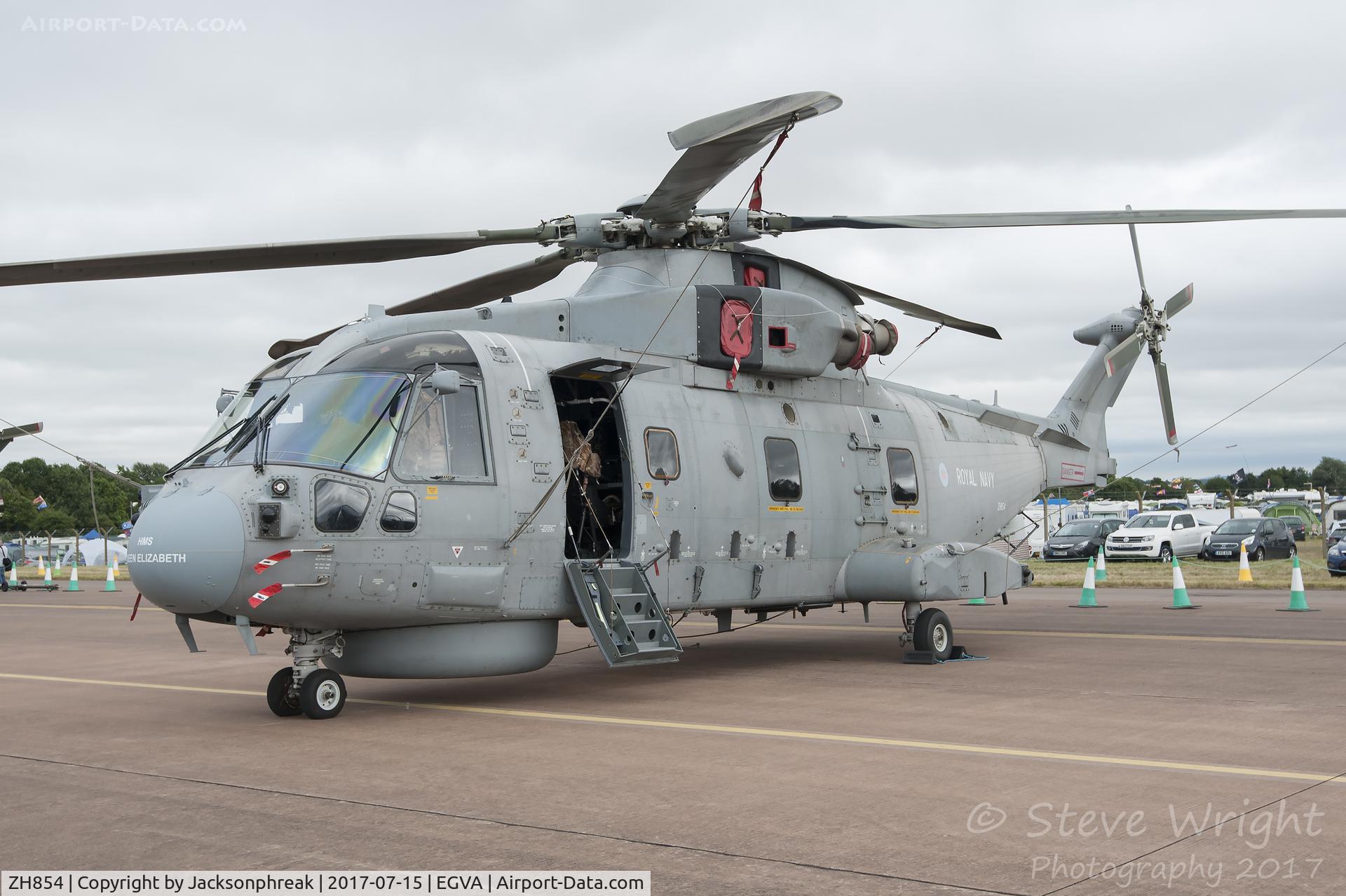 ZH854, AgustaWestland EH-101 Merlin HM1 (Mk111) C/N 50139/RN34, Royal International Air Tattoo 2017 RAF Fairford UK