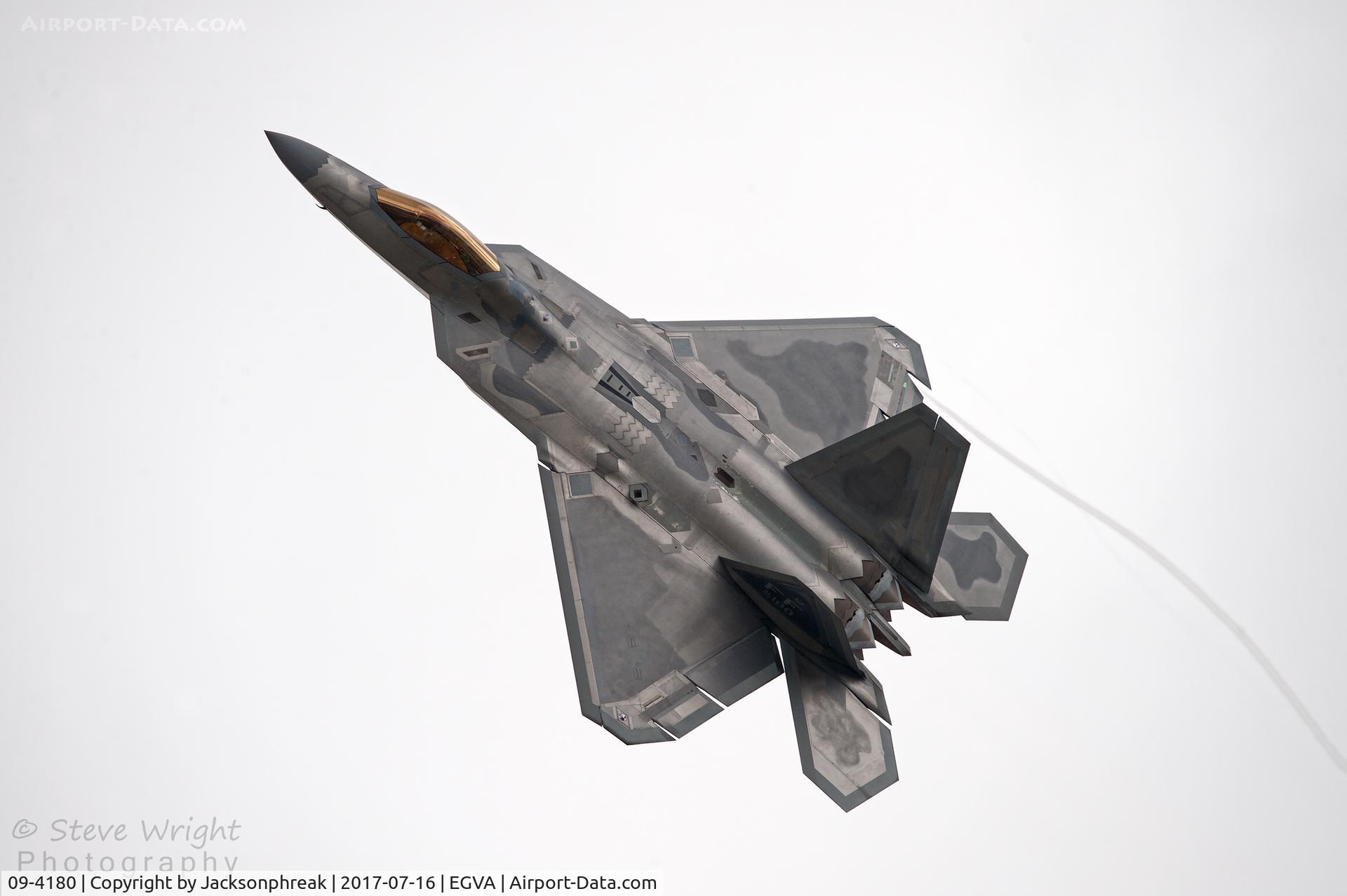 09-4180, Lockheed Martin F-22A Raptor C/N 4180, Royal International Air Tattoo 2017 RAF Fairford UK
