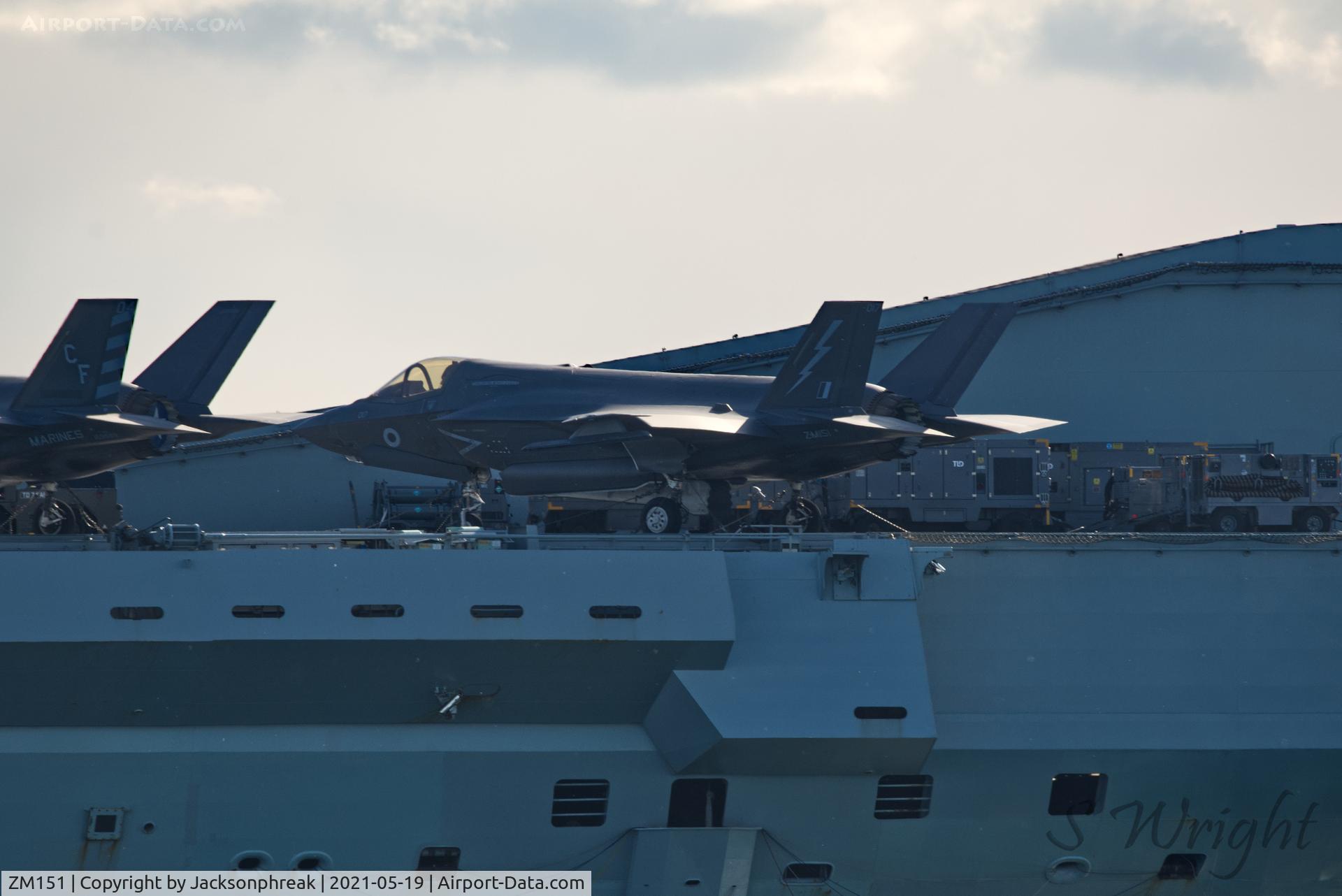 ZM151, 2018 Lockheed Martin F-35B Lightning II C/N BK-17, On Board HMS Queen Elizabeth