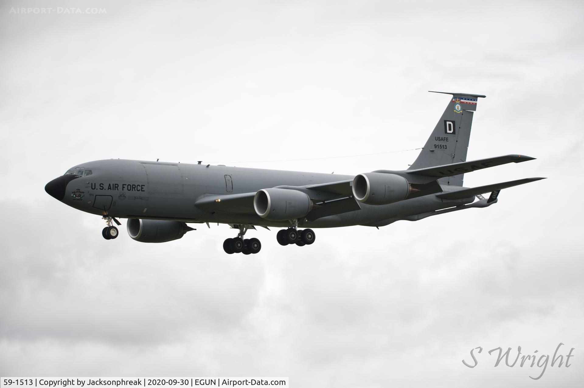 59-1513, 1960 Boeing KC-135T Stratotanker C/N 18001, RAF Mildenhall UK