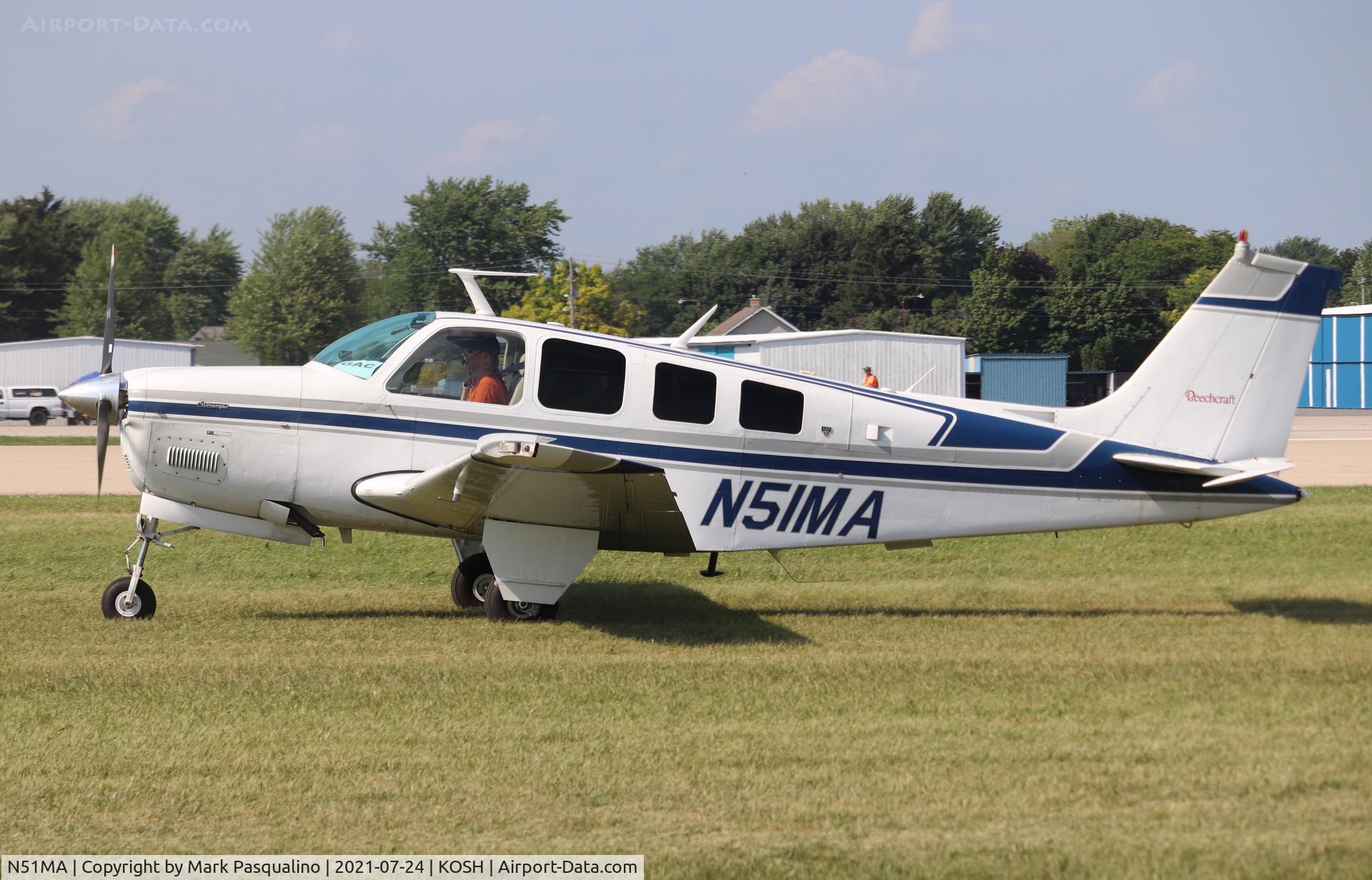 N51MA, 1978 Beech A36 Bonanza 36 C/N E-1230, Beech A36