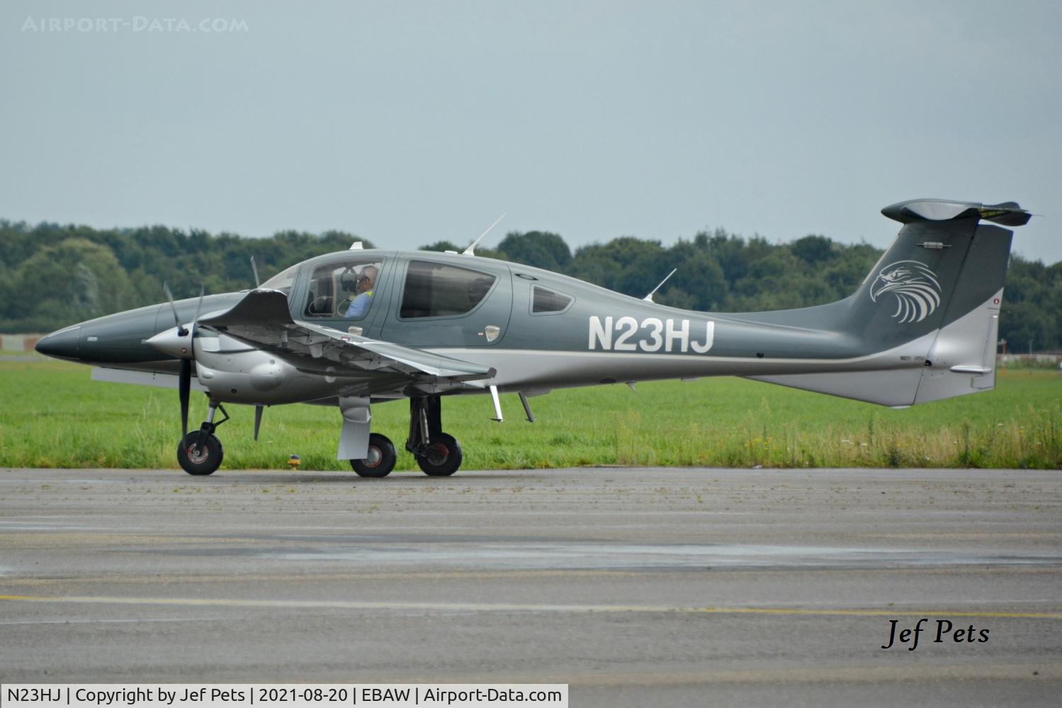 N23HJ, 2016 Diamond DA-62 C/N 62.021, At Antwerp Airport.
