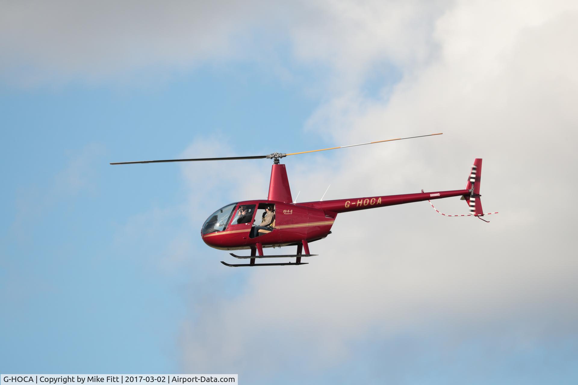 G-HOCA, 2008 Robinson R44 Raven II C/N 12388, Robinson Raven seen at Norwich.