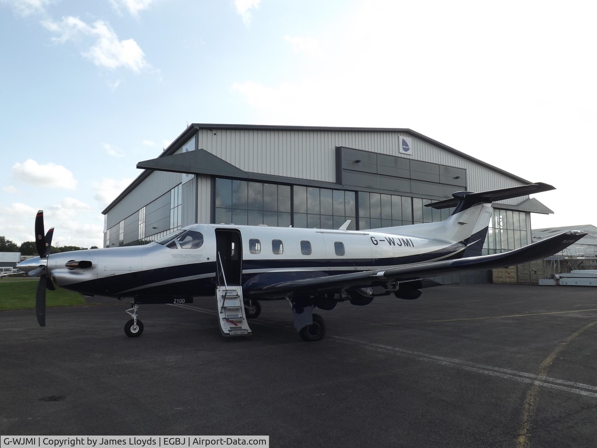 G-WJMI, 2021 Pilatus PC-12/47E C/N 2100, Parked up at Gloucestershire Airport.