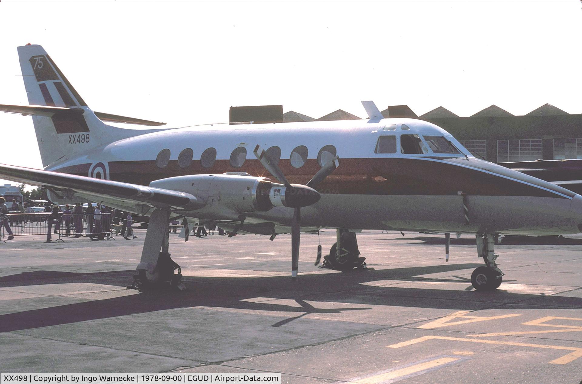 XX498, 1976 Scottish Aviation HP-137 Jetstream T.1 C/N 424, Handley Page (Scottish Aviation) HP.137 Jetstream T1 at 1978 RAF Abingdon air show