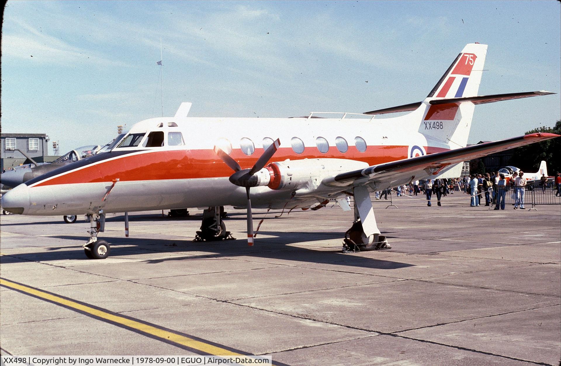 XX498, 1976 Scottish Aviation HP-137 Jetstream T.1 C/N 424, Handley Page (Scottish Aviation) HP.137 Jetstream T1 at 1978 RAF Abingdon air show