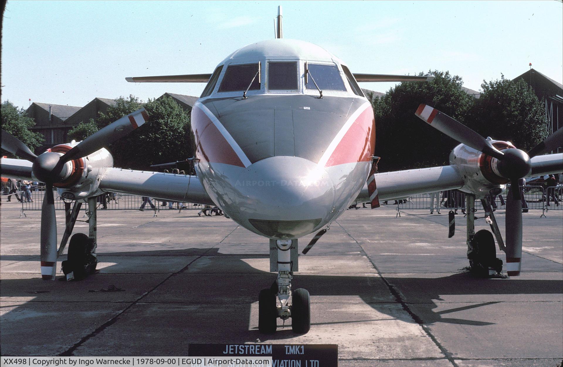 XX498, 1976 Scottish Aviation HP-137 Jetstream T.1 C/N 424, Handley Page (Scottish Aviation) HP.137 Jetstream T1 at 1978 RAF Abingdon air show