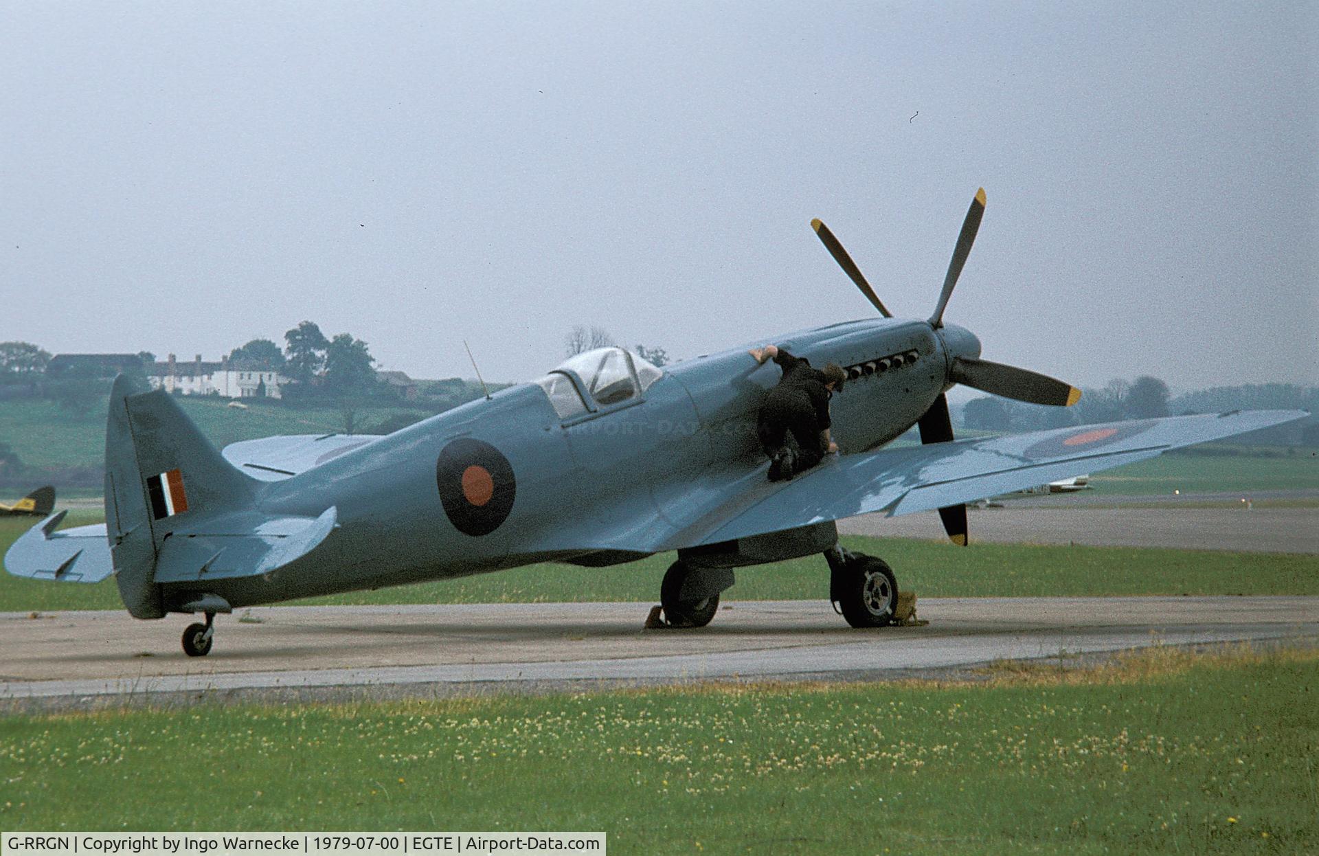 G-RRGN, 1945 Supermarine 389 Spitfire PR.XIX C/N 6S/594677, Supermarine 389 Spitfire PR XIX at 1979 Exeter Air Day