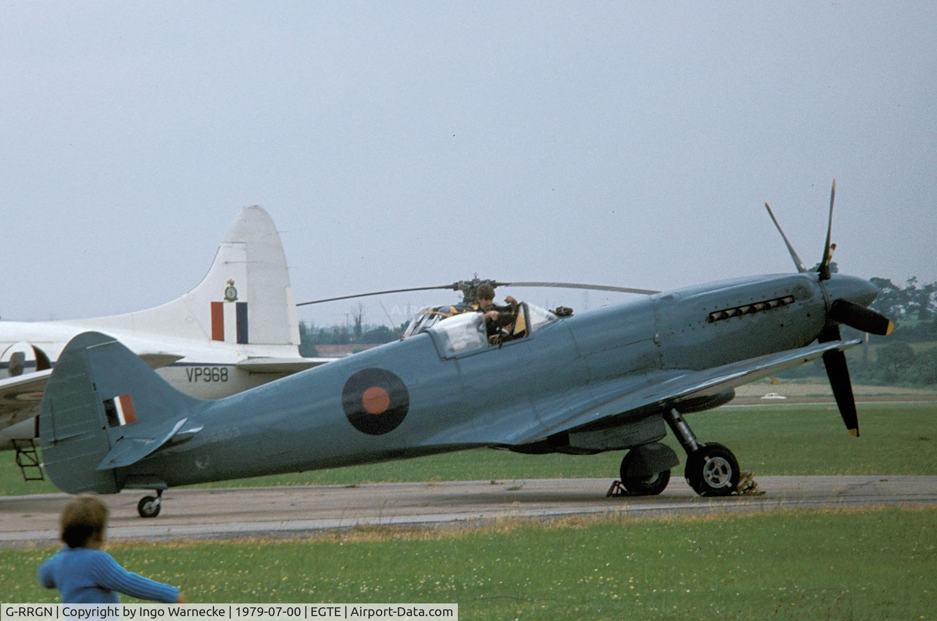 G-RRGN, 1945 Supermarine 389 Spitfire PR.XIX C/N 6S/594677, Supermarine 389 Spitfire PR XIX at 1979 Exeter Air Day
