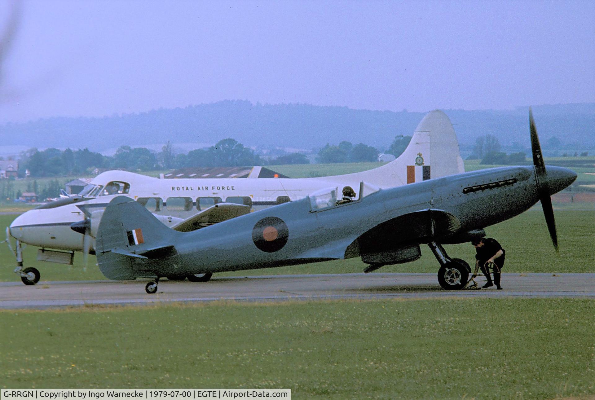 G-RRGN, 1945 Supermarine 389 Spitfire PR.XIX C/N 6S/594677, Supermarine 389 Spitfire PR XIX at 1979 Exeter Air Day