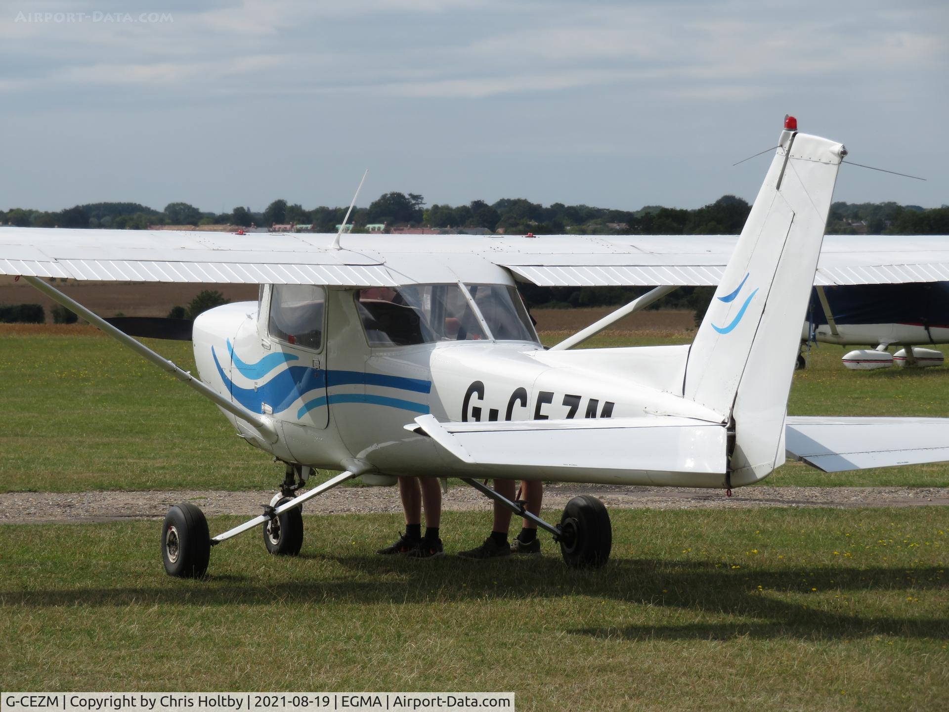 G-CEZM, 1981 Cessna 152 C/N 15285179, Now owned by Modern Air (UK) and based at Fowlmere Airfield, Cambs.