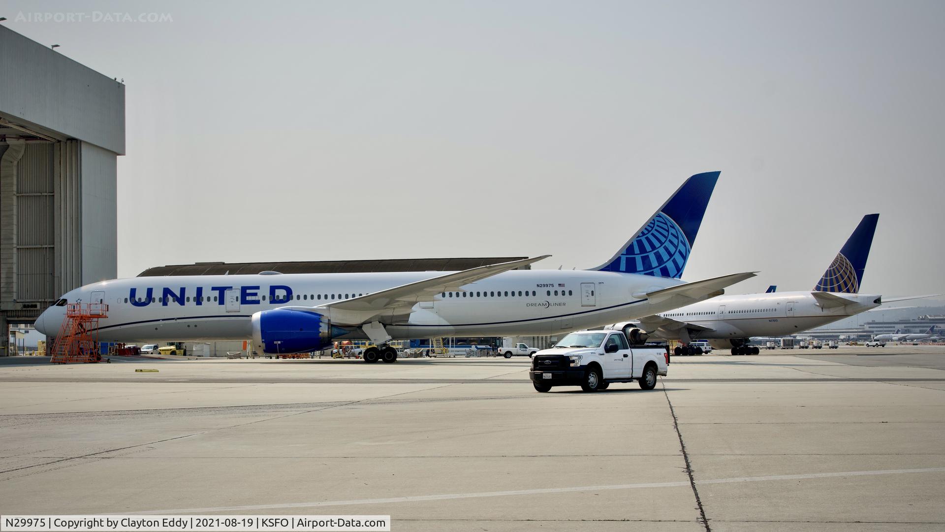 N29975, 2020 Boeing 787-9 Dreamliner C/N 66134, SFO 2021.