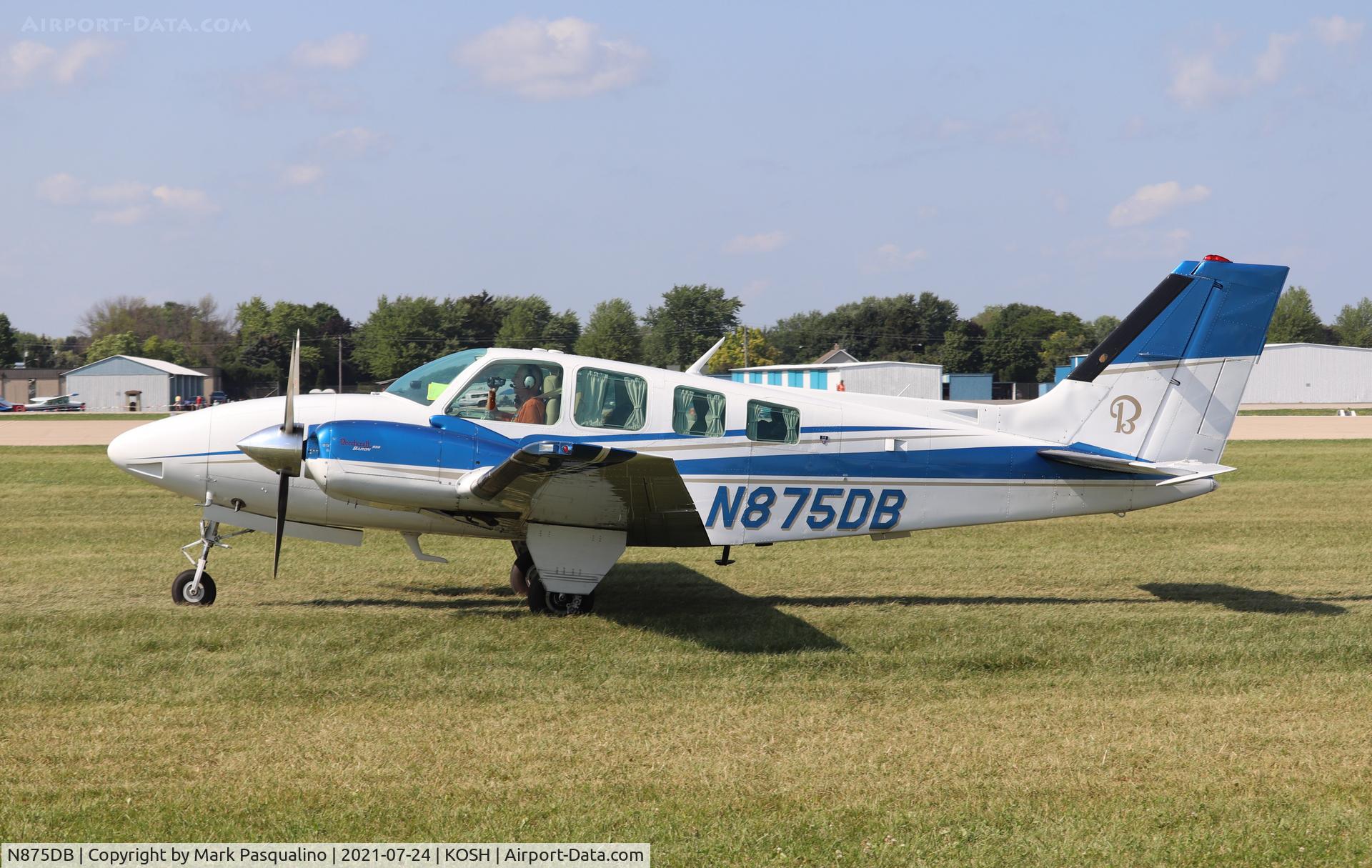 N875DB, 1980 Beech 58 Baron C/N TH-1135, Beech 58