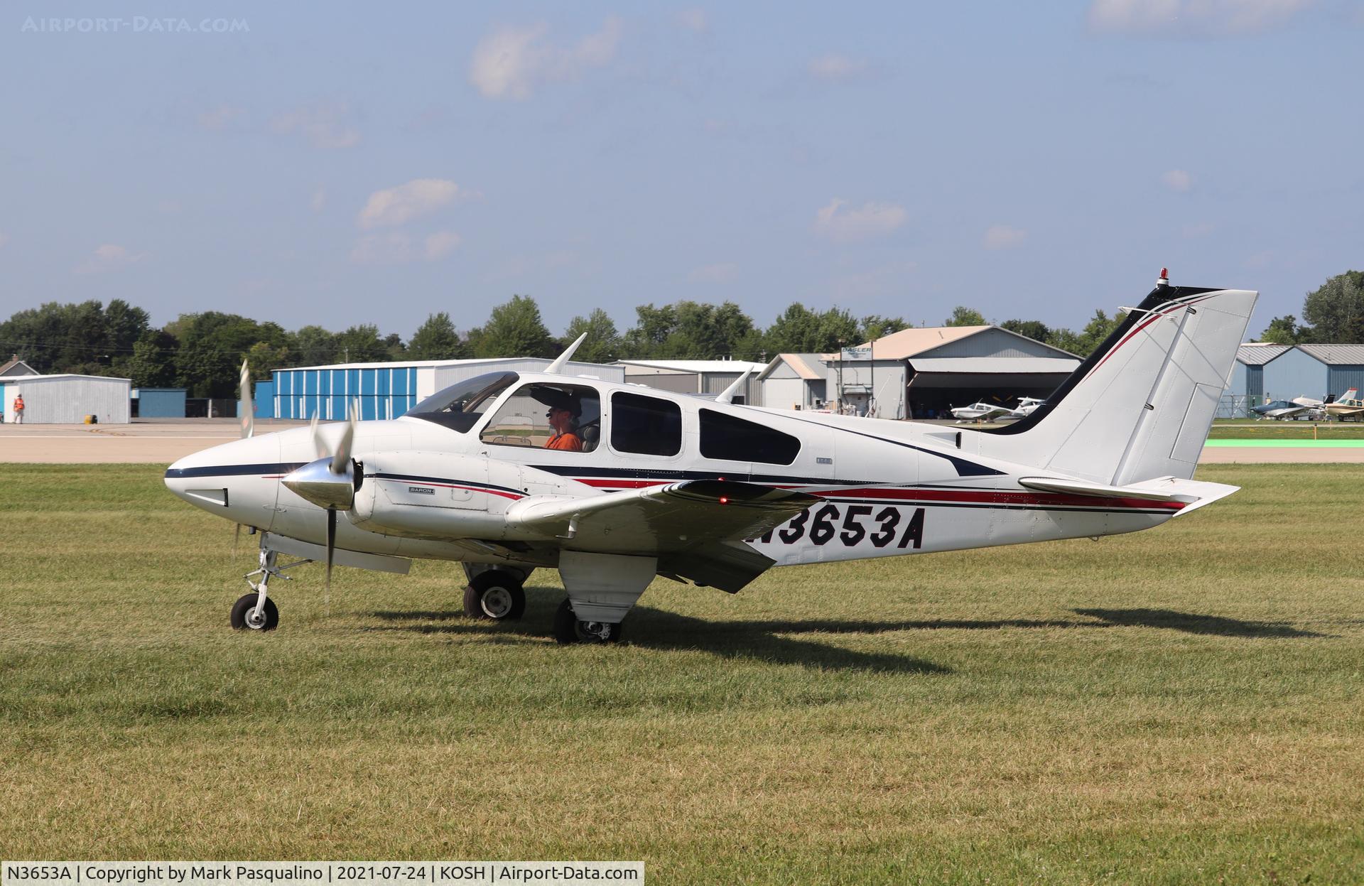 N3653A, 1969 Beech 95-B55 (T42A) Baron C/N TC-1309, Beech B55