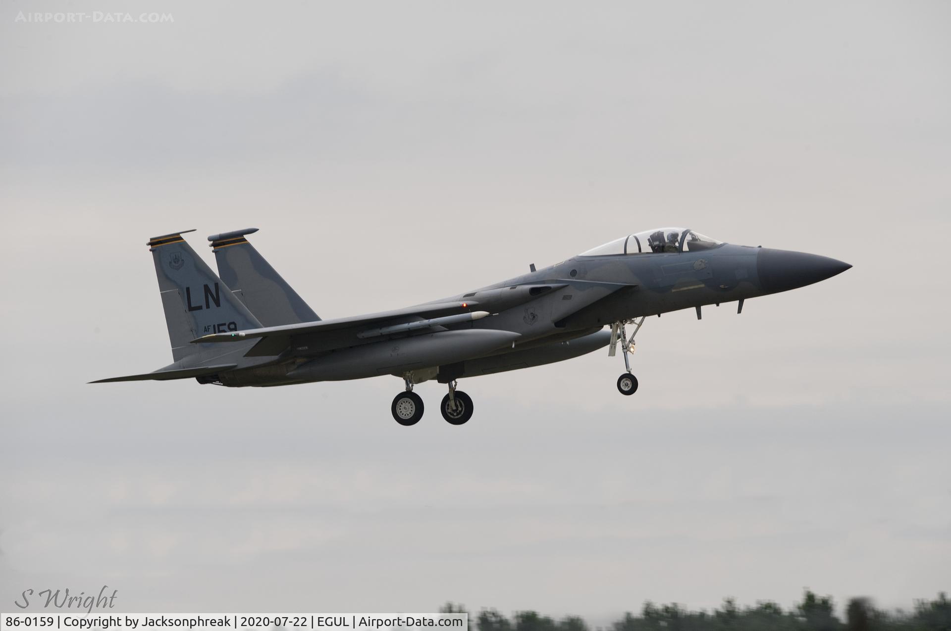 86-0159, 1986 McDonnell Douglas F-15C Eagle C/N 1006/C387, RAF Lakenheath UK