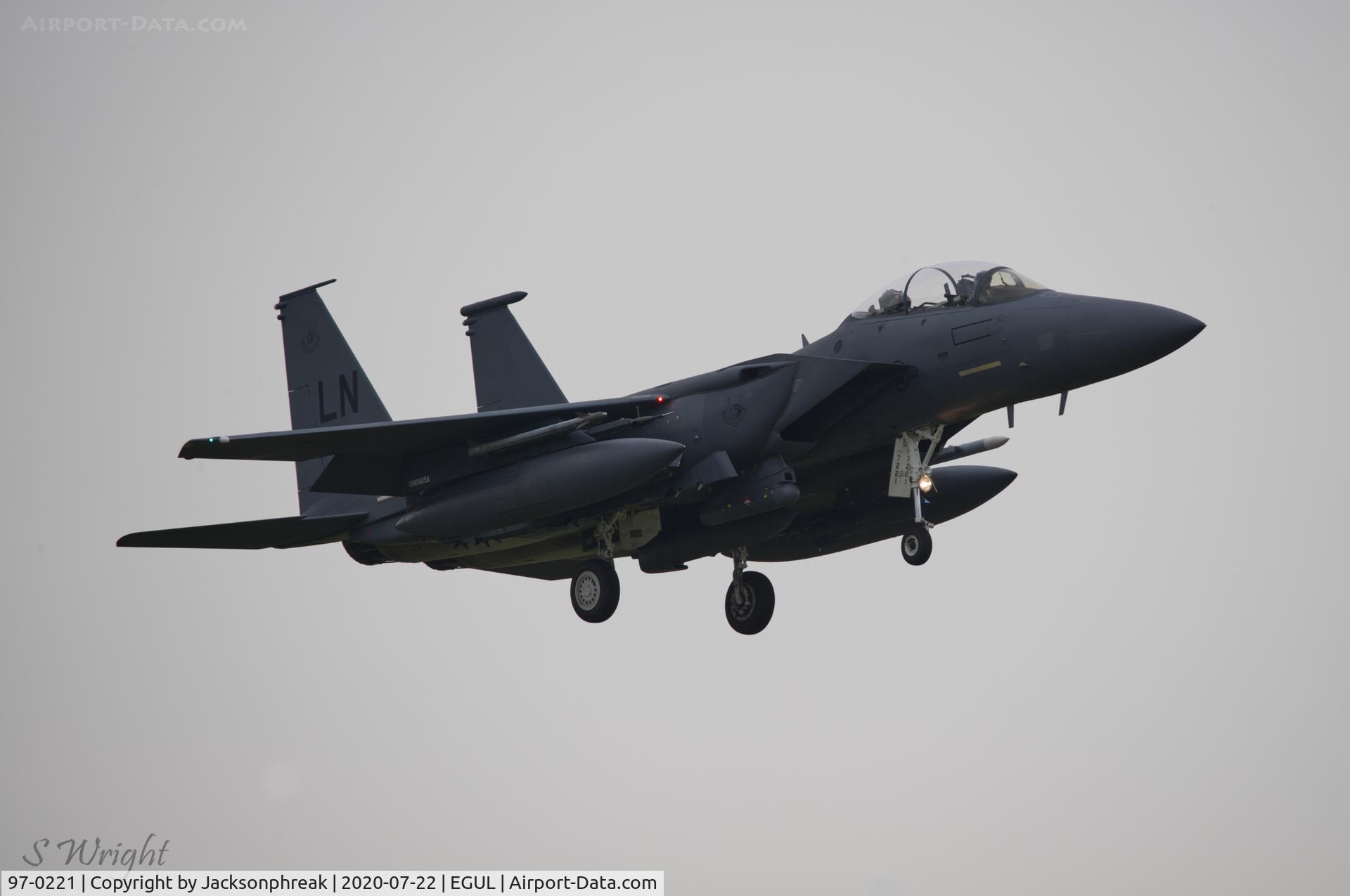 97-0221, 1997 McDonnell Douglas F-15E Strike Eagle C/N 1359/E220, RAF Lakenheath UK