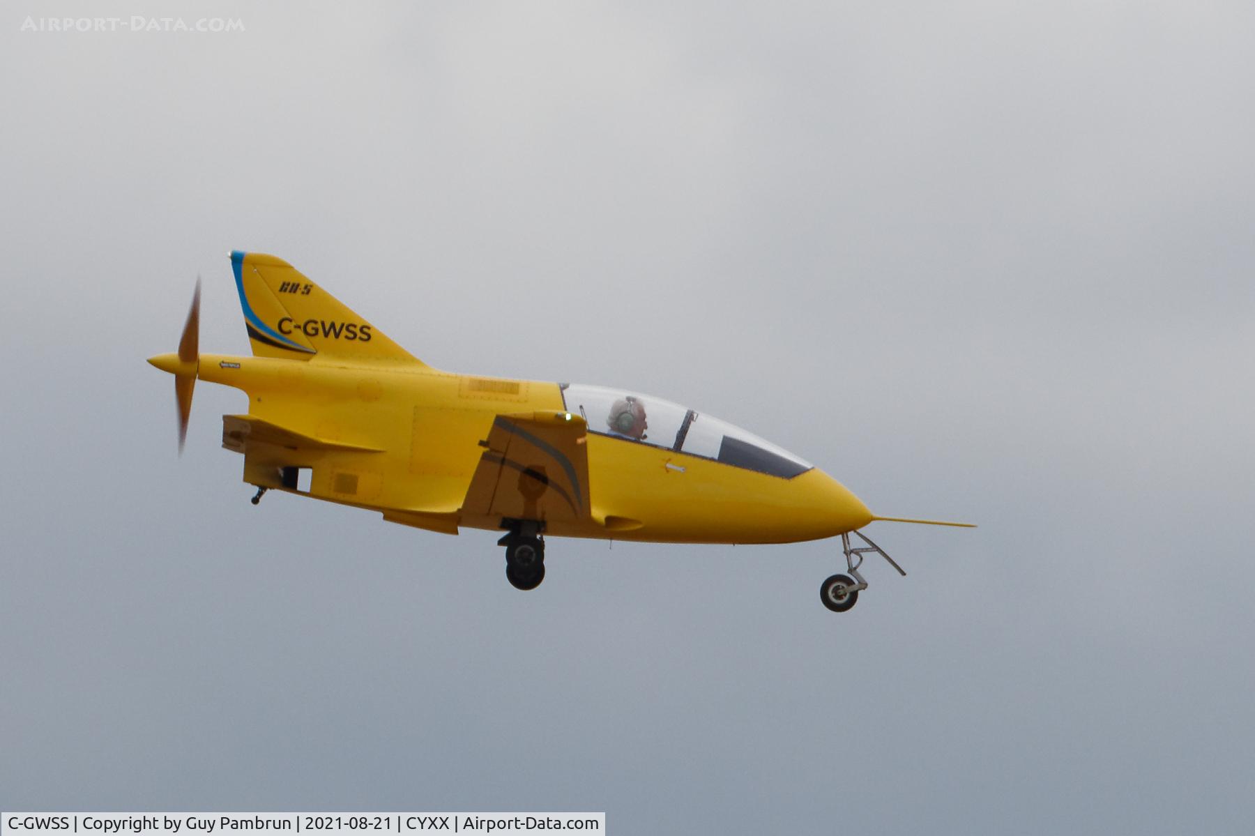 C-GWSS, 1984 Bede Aviation BD-5B C/N 683, Landing on 19