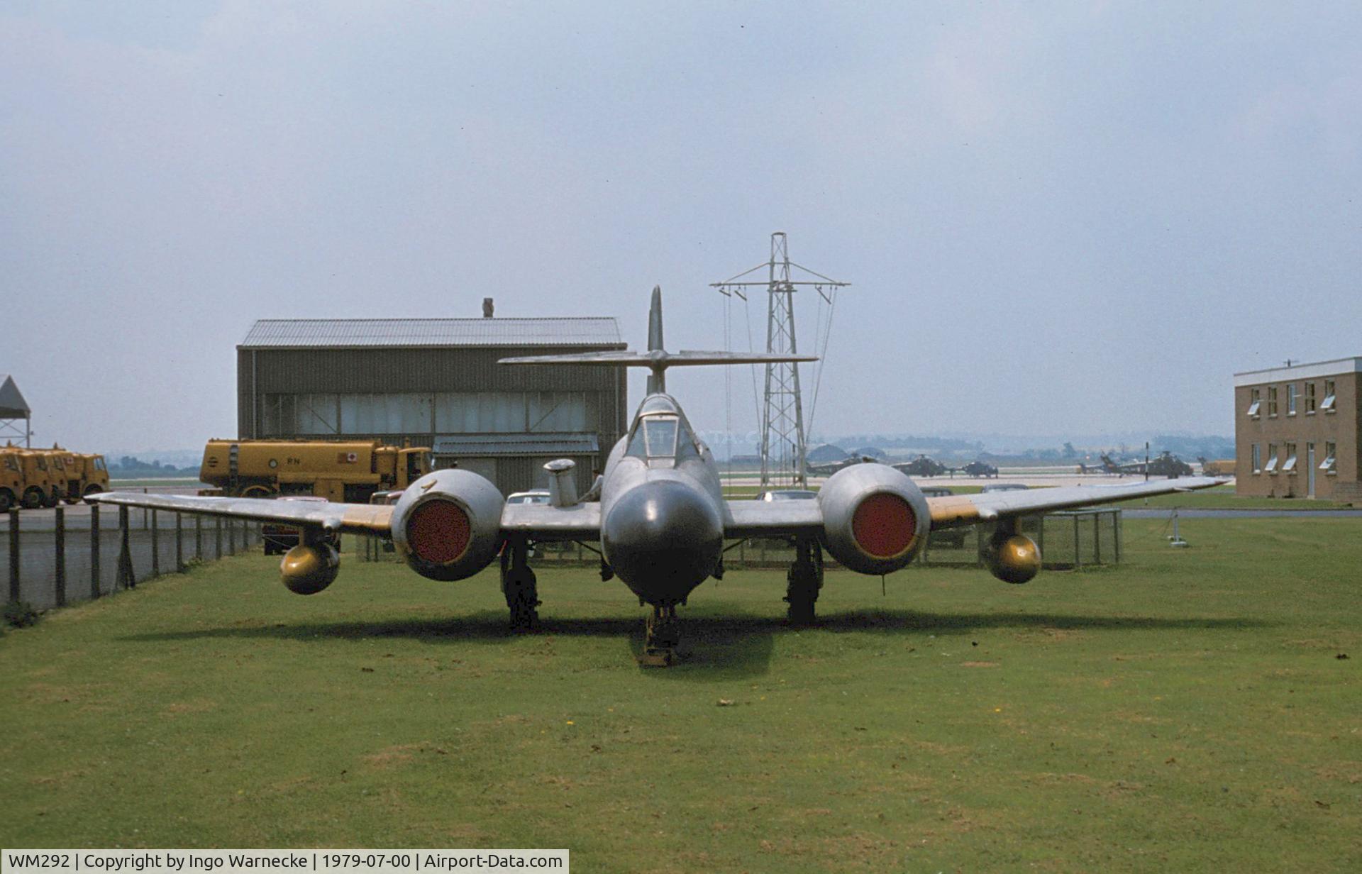 WM292, 1952 Gloster Meteor TT.20 C/N Not found WM292, Gloster Meteor TT20 at the Fleet Air Arm Museum, Yeovilton