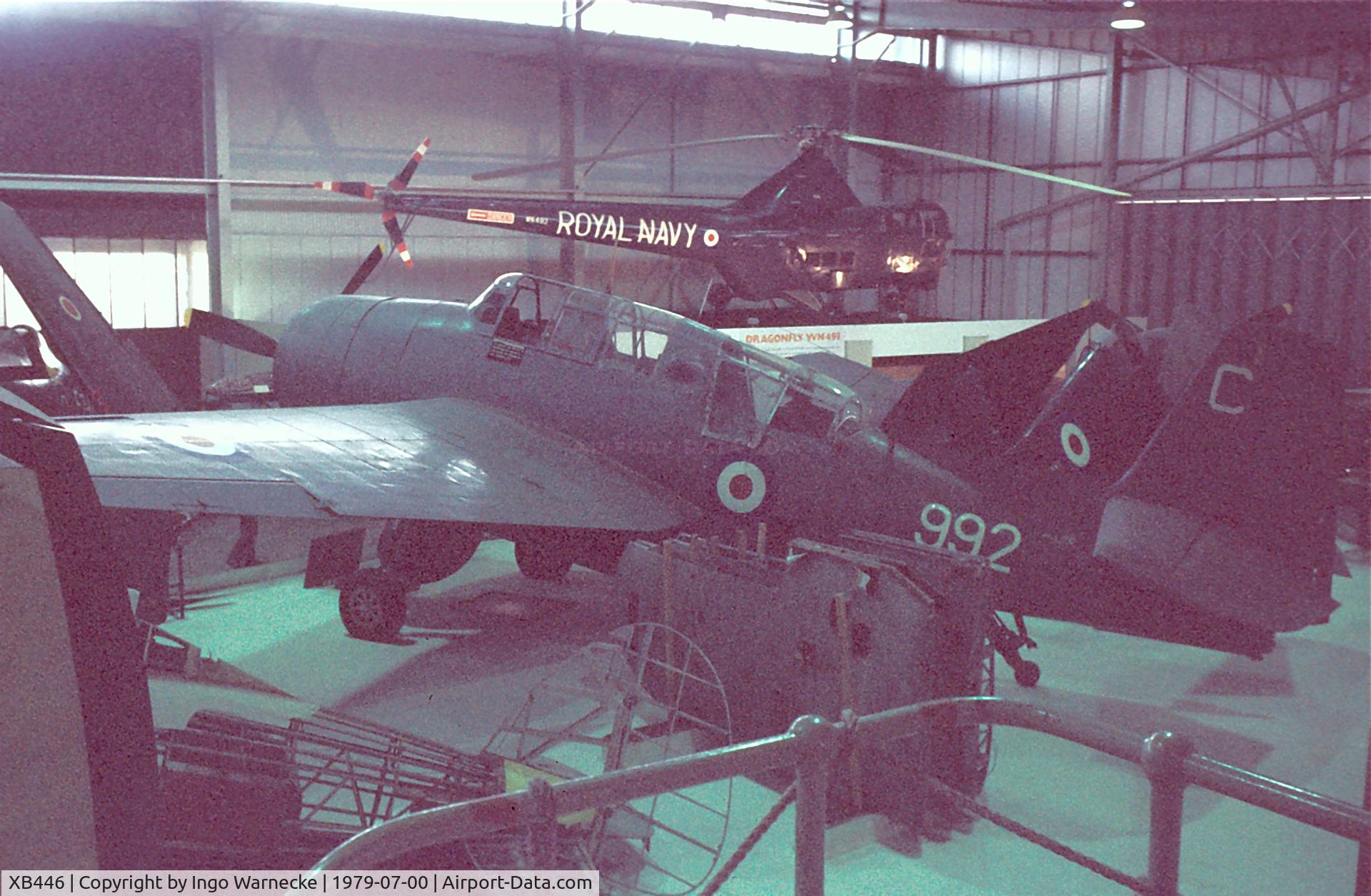 XB446, 1945 General Motors TBM-3S Avenger ECM.6B C/N 2241, Grumman (General Motors) TBM-3S Avenger ECM6B at the Fleet Air Arm Museum, Yeovilton