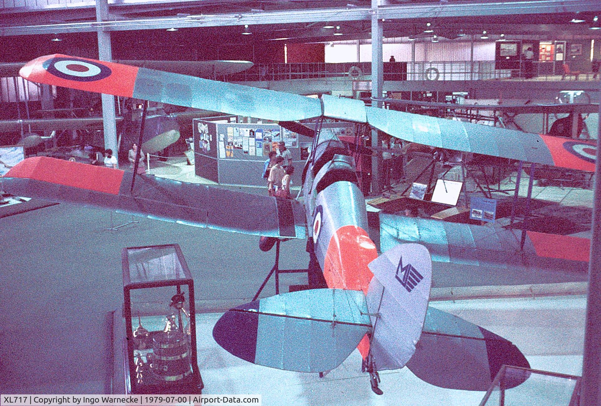 XL717, 1940 De Havilland DH-82 Tiger Moth T2 C/N 83805, De Havilland D.H.82 Tiger Moth T2 at the Fleet Air Arm Museum, Yeovilton