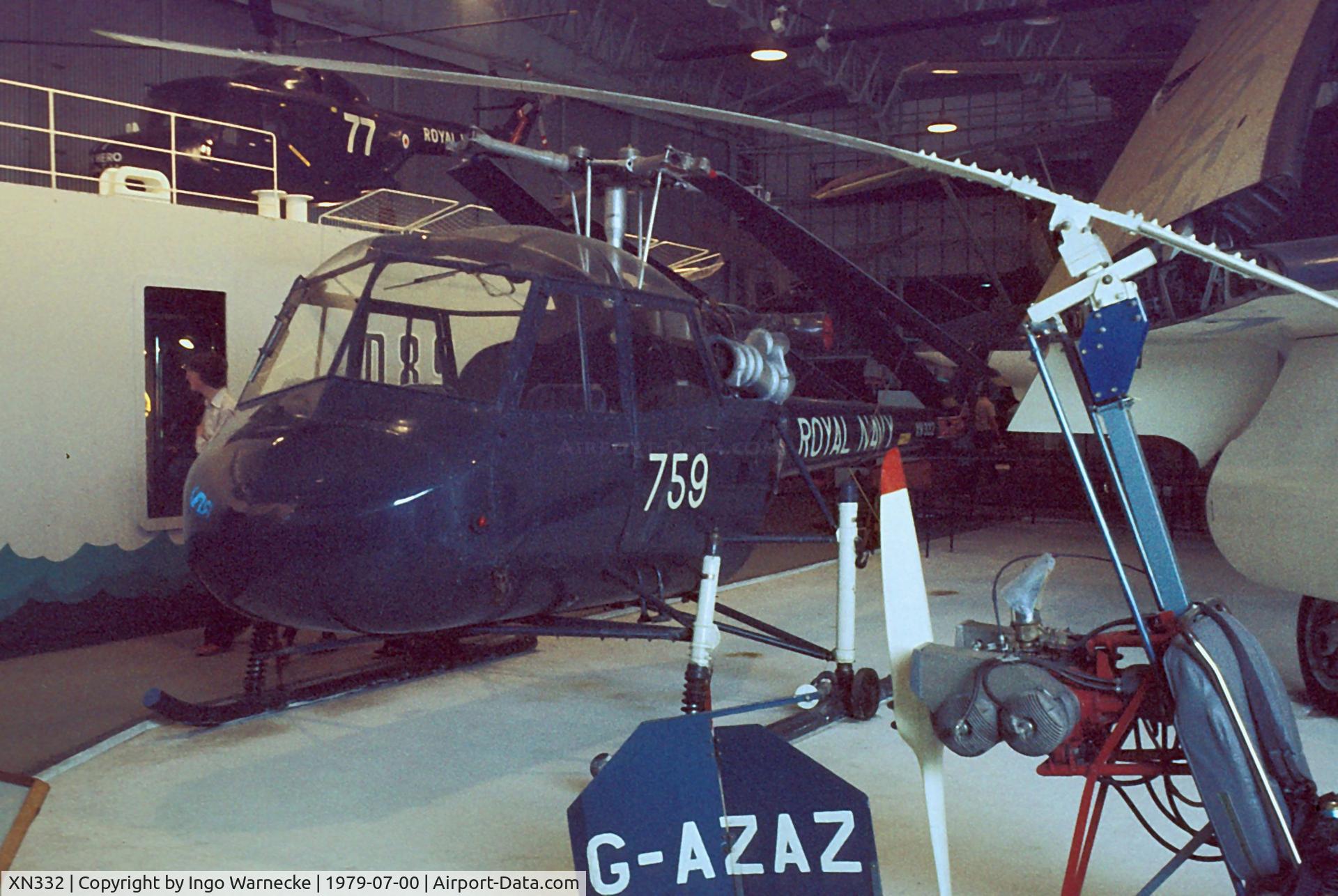 XN332, 1958 Saunders-Roe P531-1 C/N S2/5268, Saunders-Roe P.531 ('prototype' Westland Wasp) at the Fleet Air Arm Museum, Yeovilton