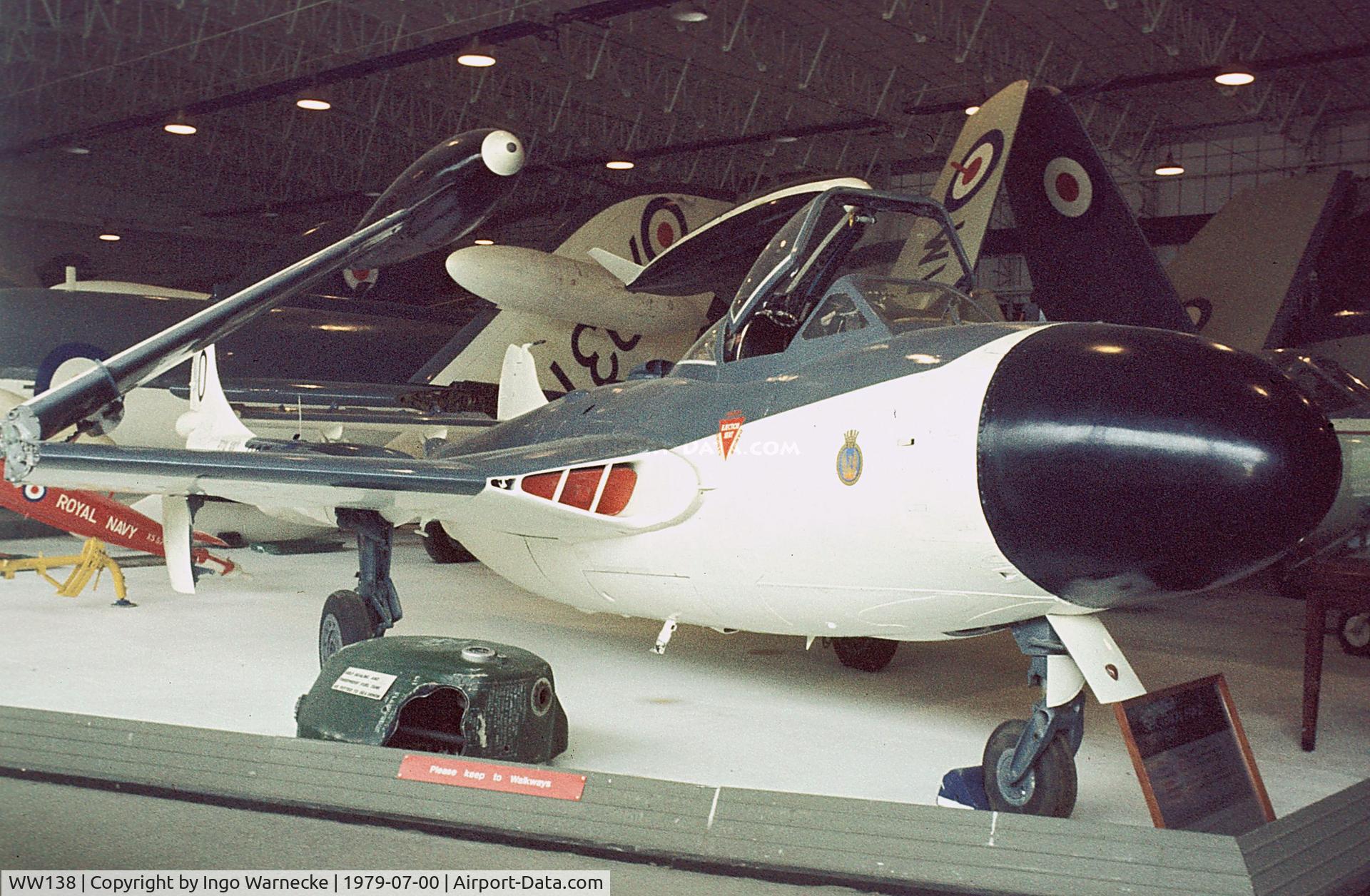 WW138, De Havilland DH-112 Sea Venom FAW.22 C/N 12712, De Havilland D.H.112 Sea Venom FAW22 at the Fleet Air Arm Museum, Yeovilton