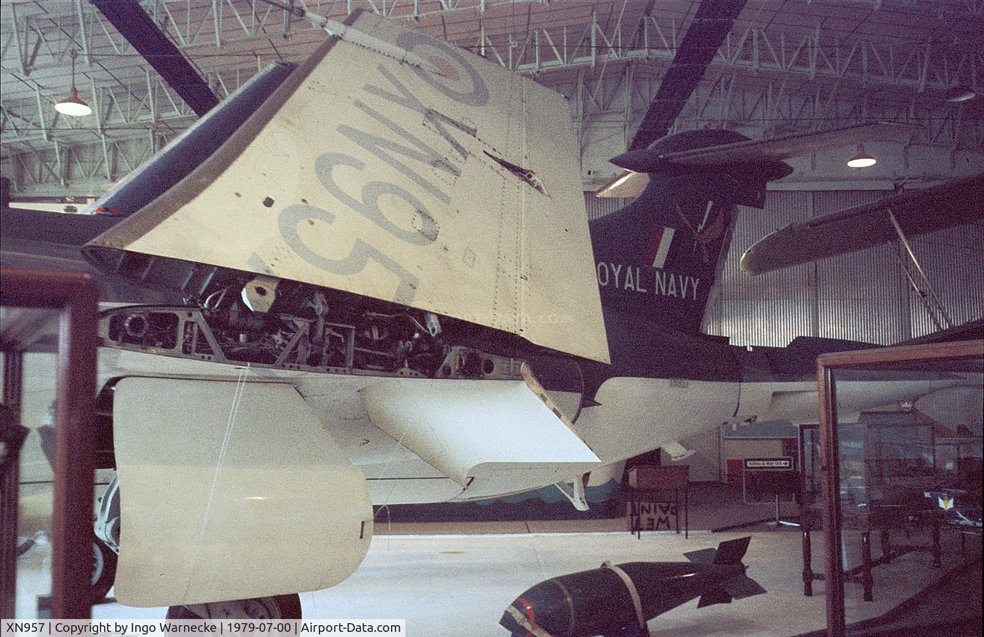 XN957, 1963 Blackburn Buccaneer S.1 C/N B3-12-62, Blackburn (Hawker Siddeley) Buccaneer S1 at the Fleet Air Arm Museum, Yeovilton