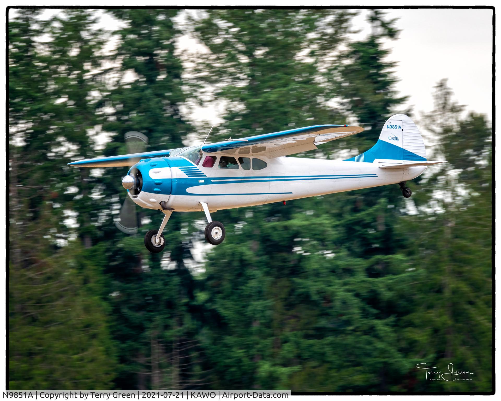 N9851A, 1950 Cessna 190 C/N 7561, KAWO
