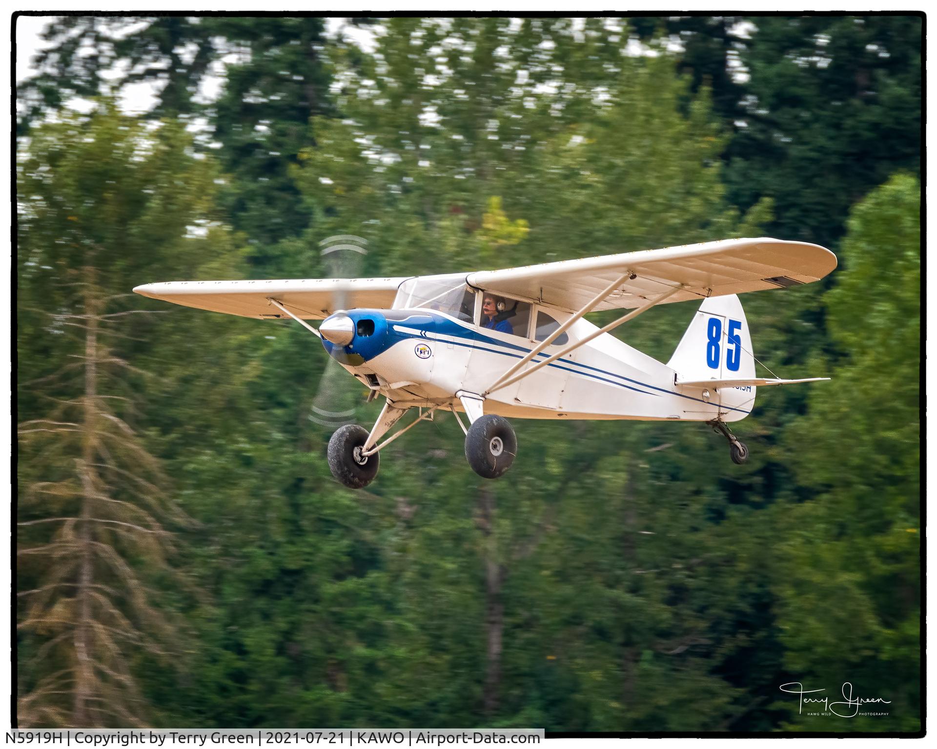 N5919H, 1949 Piper PA-16 Clipper C/N 16-543, KAWO