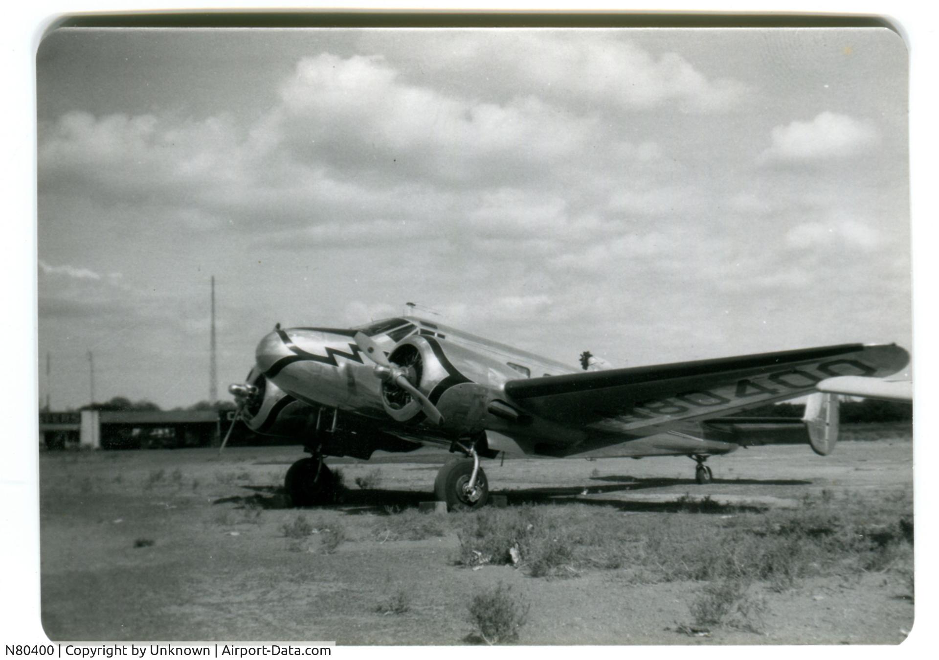 N80400, 1946 Beech D18S C/N A-248, Photo is from the records of Harold C. Tacker. I don't know if he ever owned this plane.