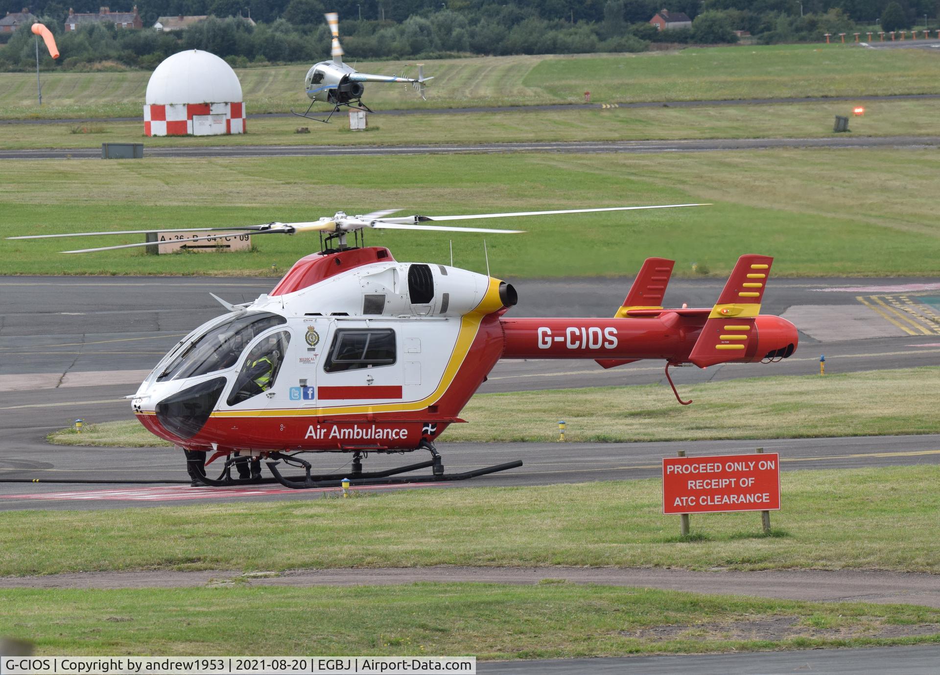 G-CIOS, 2002 MD Helicopters MD-900 Explorer C/N 900-00103, G-CIOS at Gloucestershire Airport.
