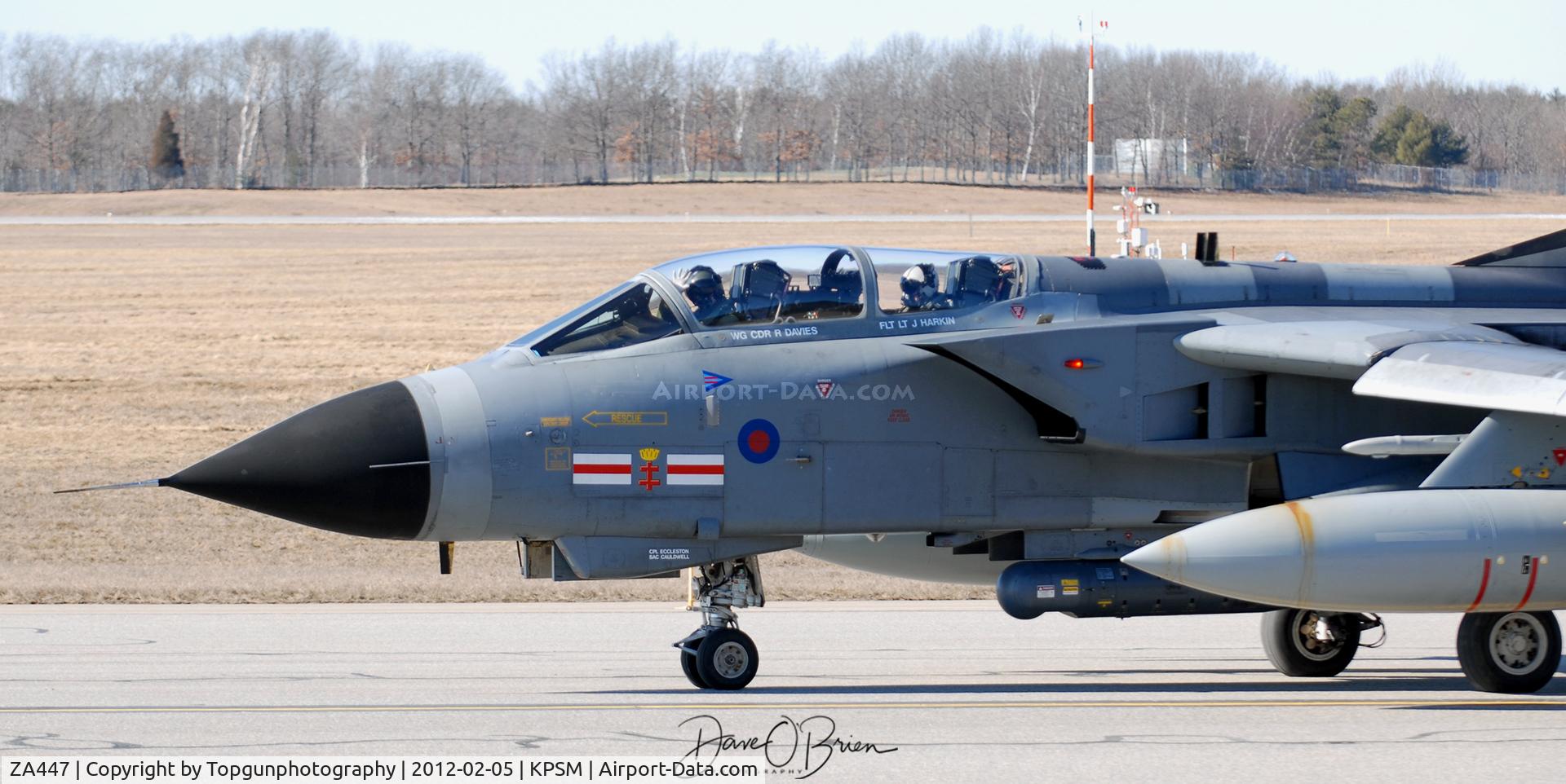 ZA447, 1983 Panavia Tornado GR.4 C/N 235/BS077/3113, single Tornado off to Red Flag