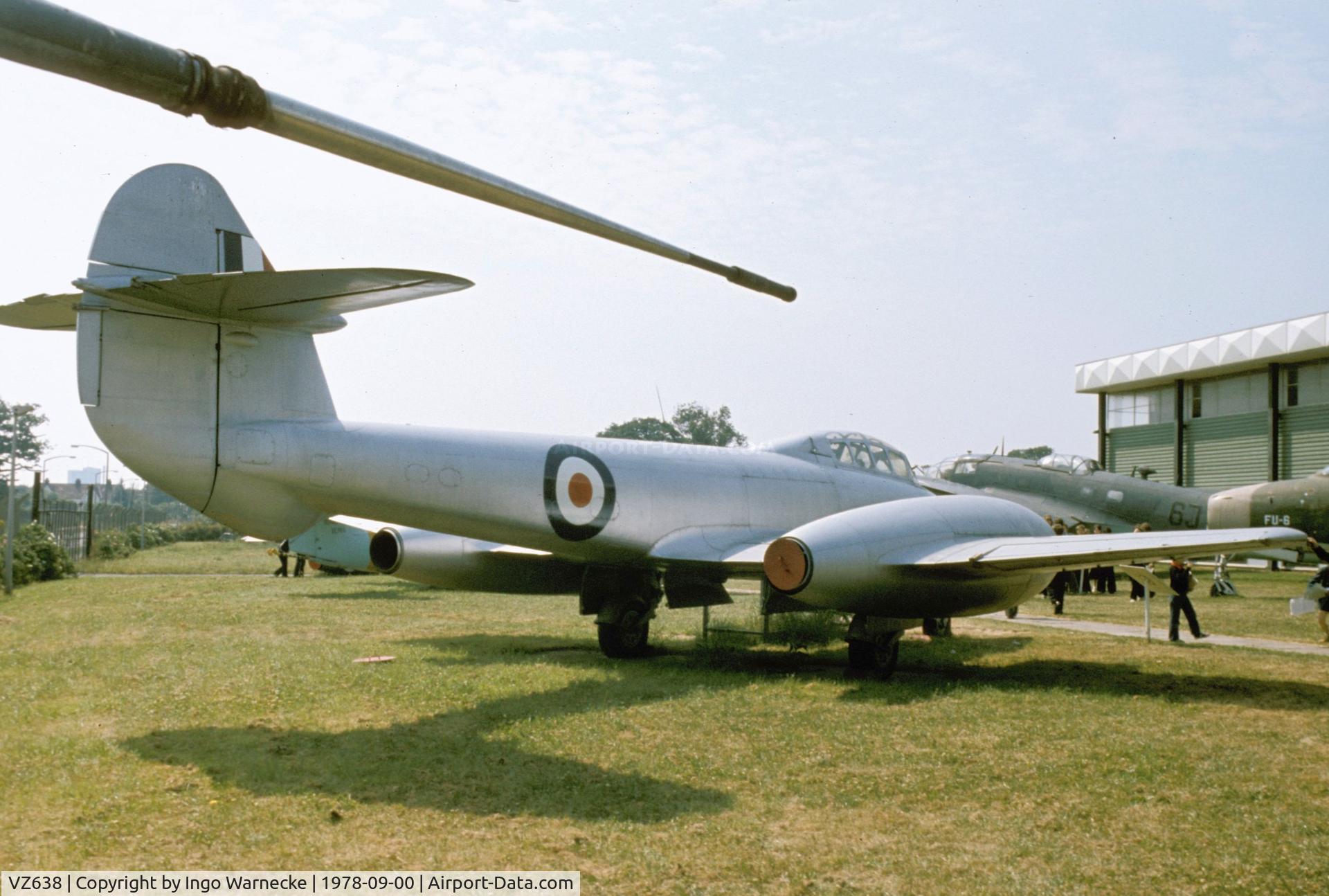 VZ638, 1949 Gloster Meteor T.7 C/N Not found G-JETM/VZ638, Gloster Meteor T7 at the Historic Aircraft Museum, Southend