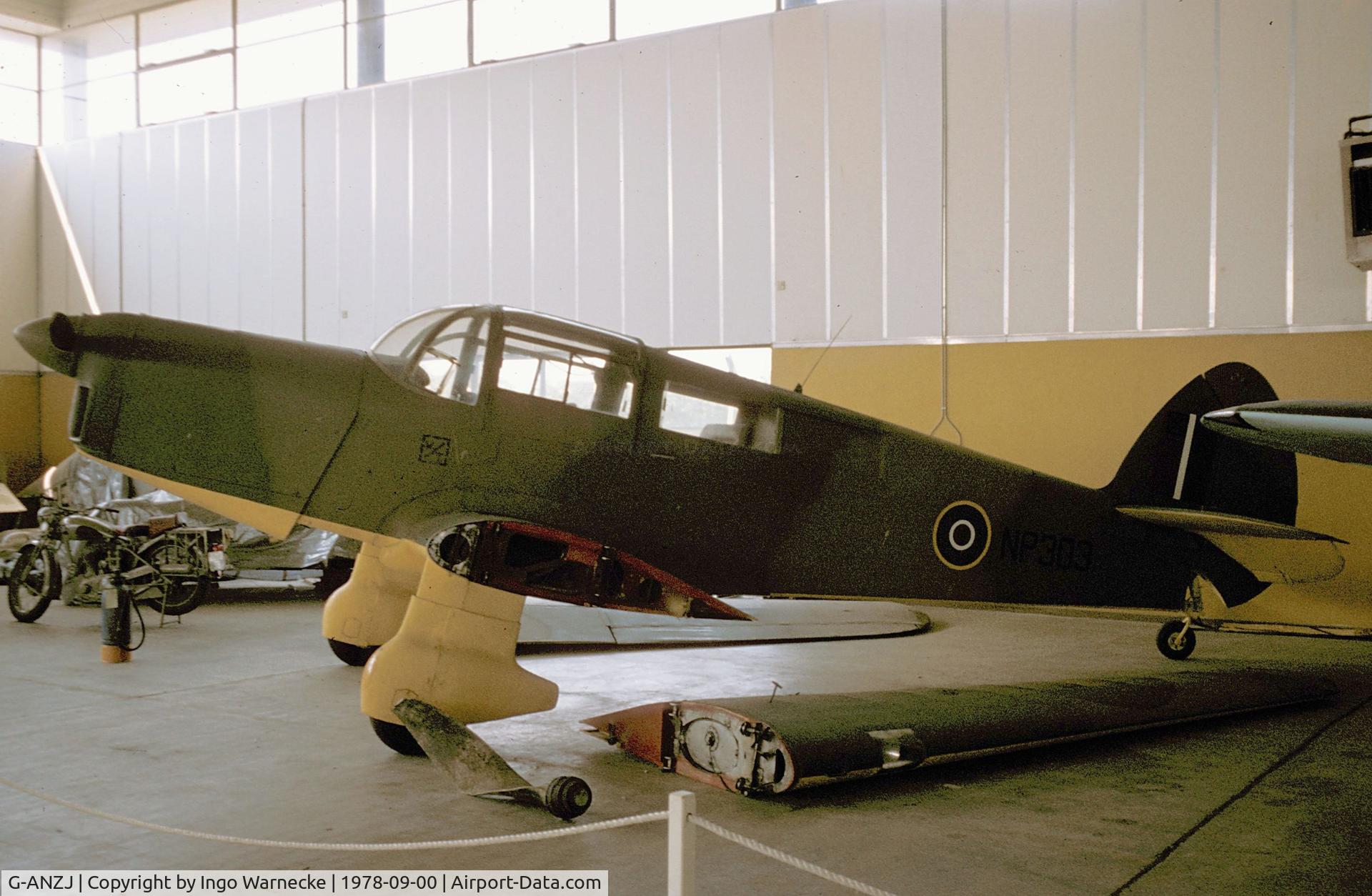 G-ANZJ, F Hills And Sons Ltd Proctor 4 C/N H687, Percival (Hills & Sons) Proctor 4 at the Historic Aircraft Museum, Southend