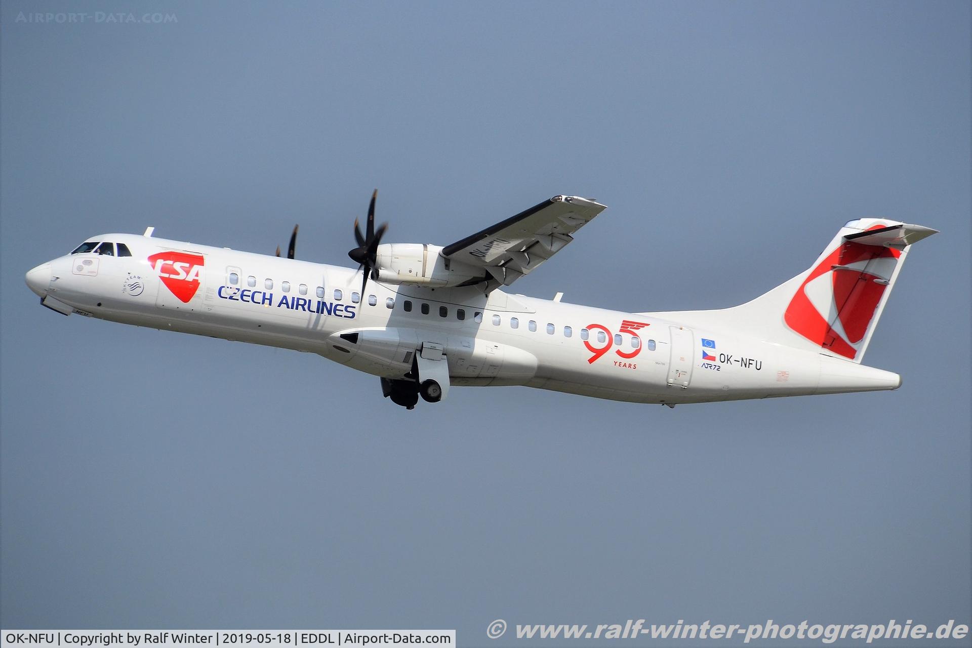 OK-NFU, 2008 ATR 72-212A C/N 789, ATR 72-212A(500) - OK CSA Czech Airlines '95years' - 789 - OK-NFU - 18.05.2019 - DUS