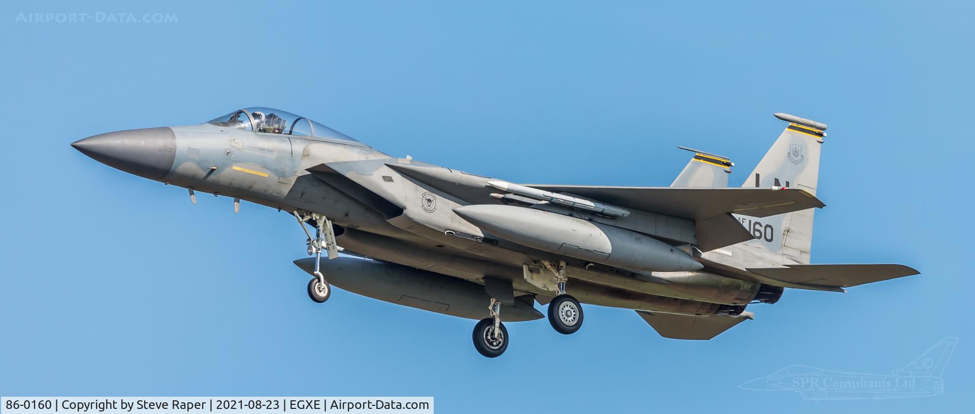 86-0160, 1986 McDonnell Douglas F-15C Eagle C/N 1007/C388, Arrival at Leeming