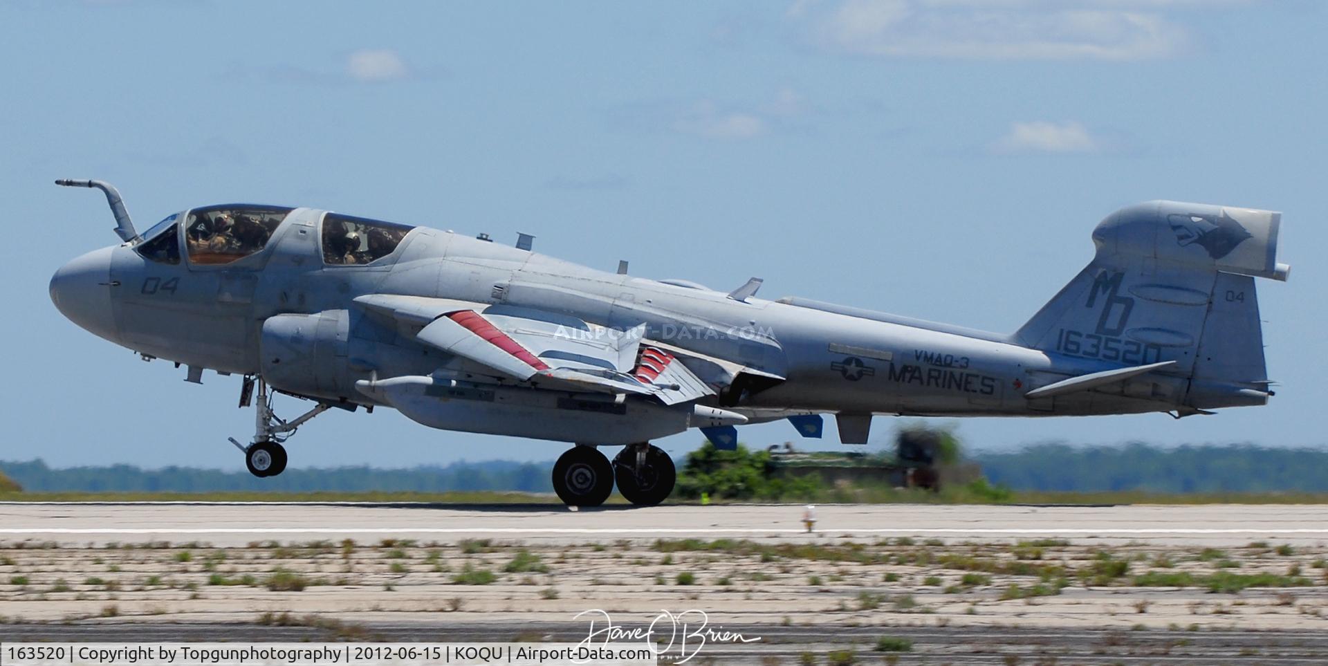 163520, Grumman EA-6B Prowler C/N P-147, RI Static Arrival