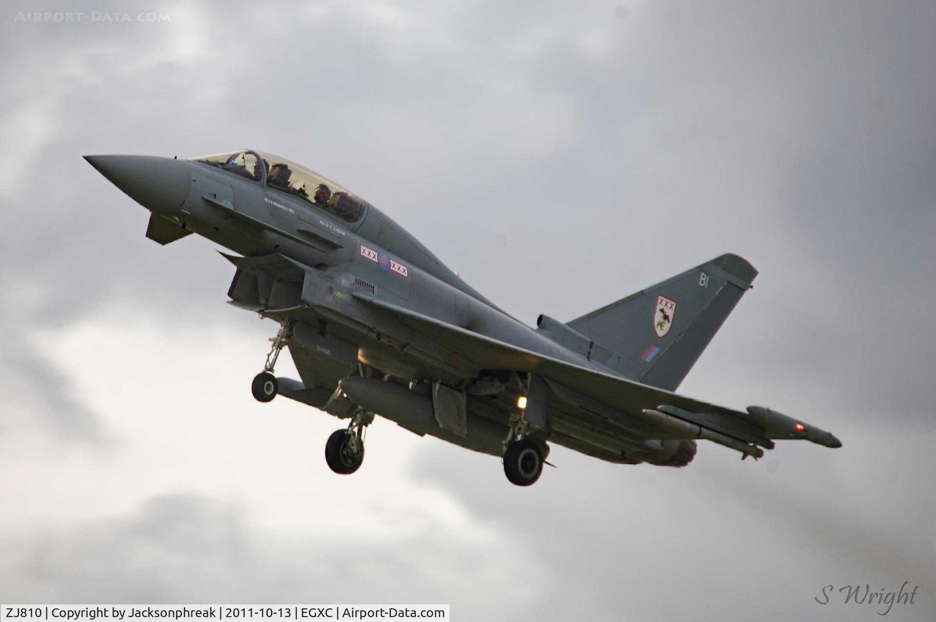 ZJ810, Eurofighter EF-2000 Typhoon T1 C/N 0033/BT011, RAF Coningsby UK