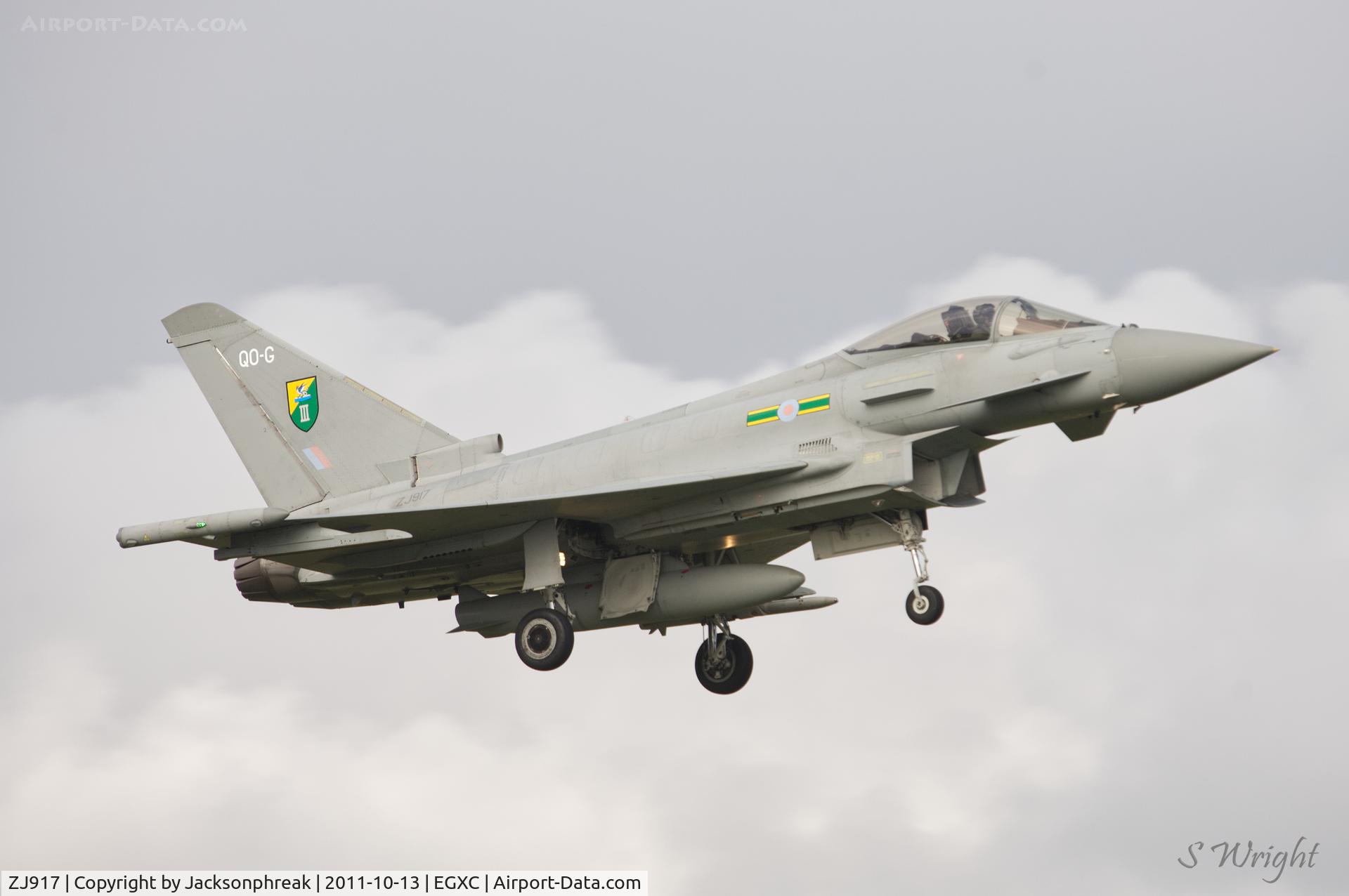 ZJ917, 2005 Eurofighter EF-2000 Typhoon FGR4 C/N 0059/BS008, RAF Coningsby UK