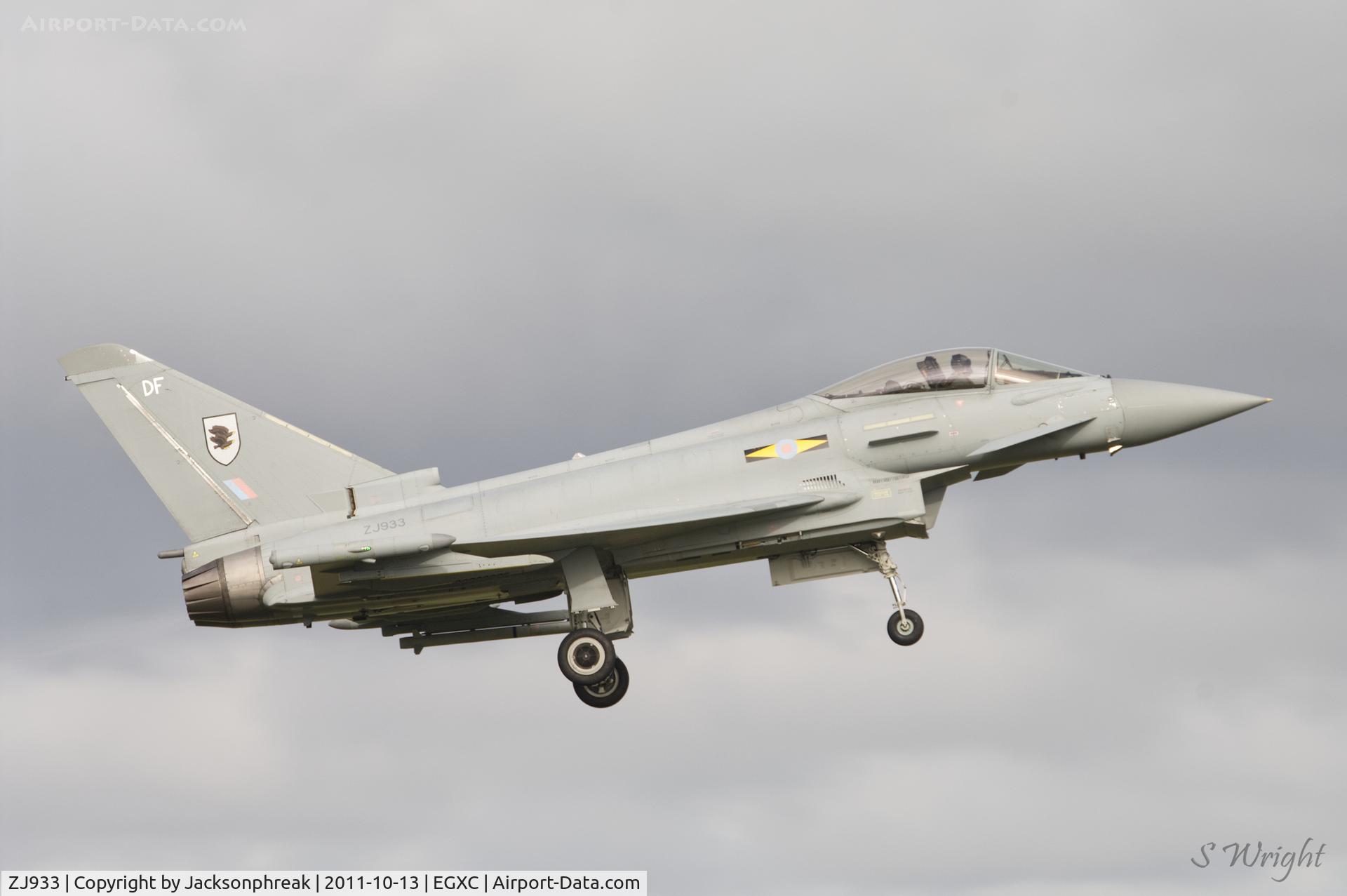 ZJ933, 2006 Eurofighter EF-2000 Typhoon FGR4 C/N 0108/BS024, RAF Coningsby UK