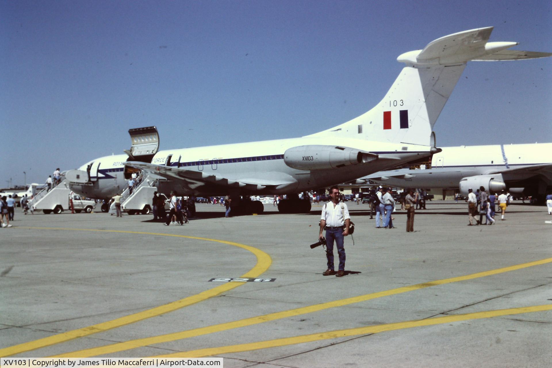 XV103, 1967 Vickers VC10 C.1K C/N 833, Travis Air Force Base, Calif., open house, 1986