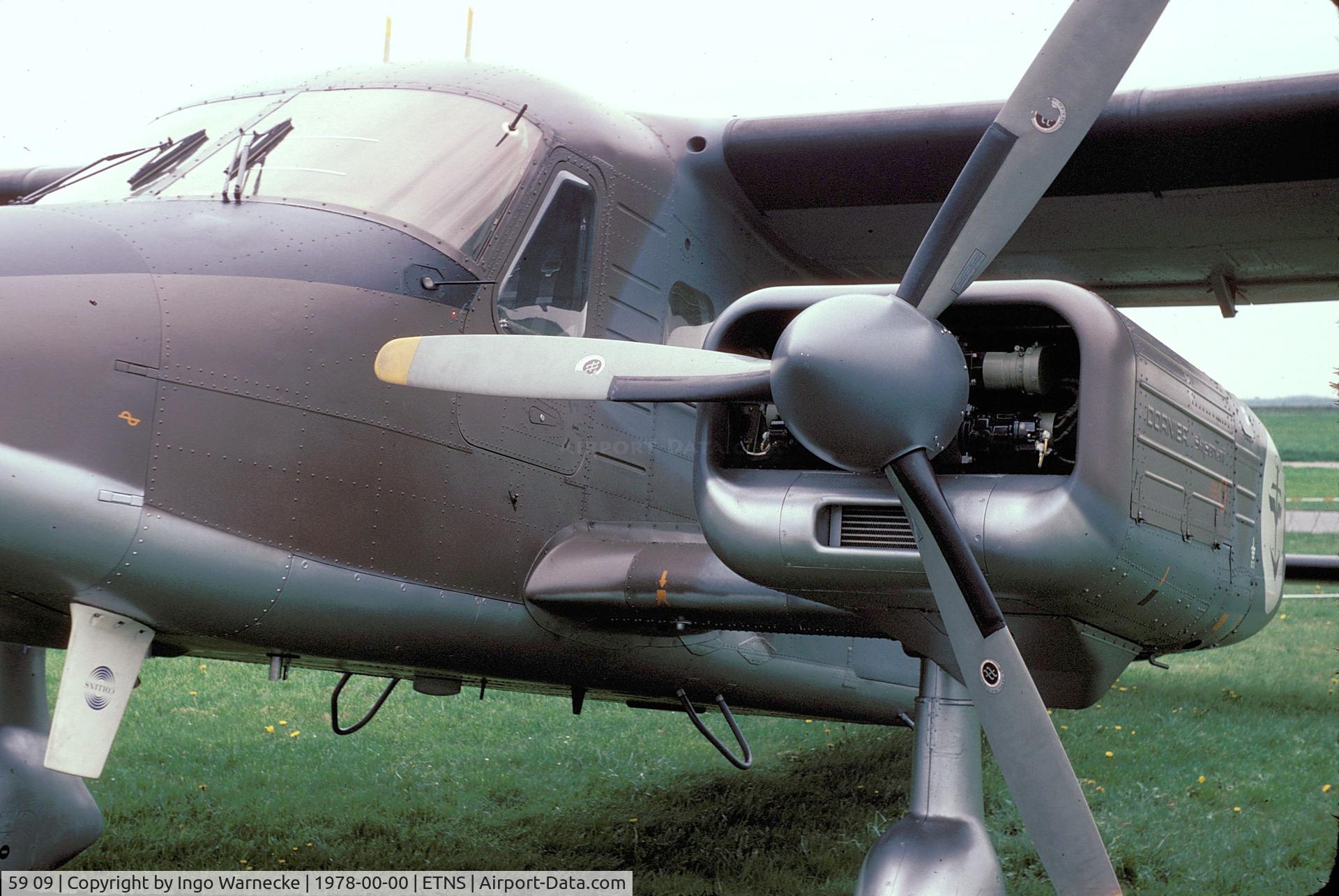 59 09, Dornier Do-28D-2 Skyservant C/N 4184, Dornier Do 28D-2 Skyservant of Marineflieger (German Naval Air Arm) at the open day at Schleswig Jagel Airbase 1978